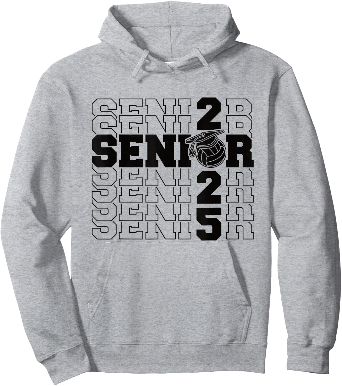 Class of 2025 Volleyball Senior Night Hoodie - Hoodie | Ash