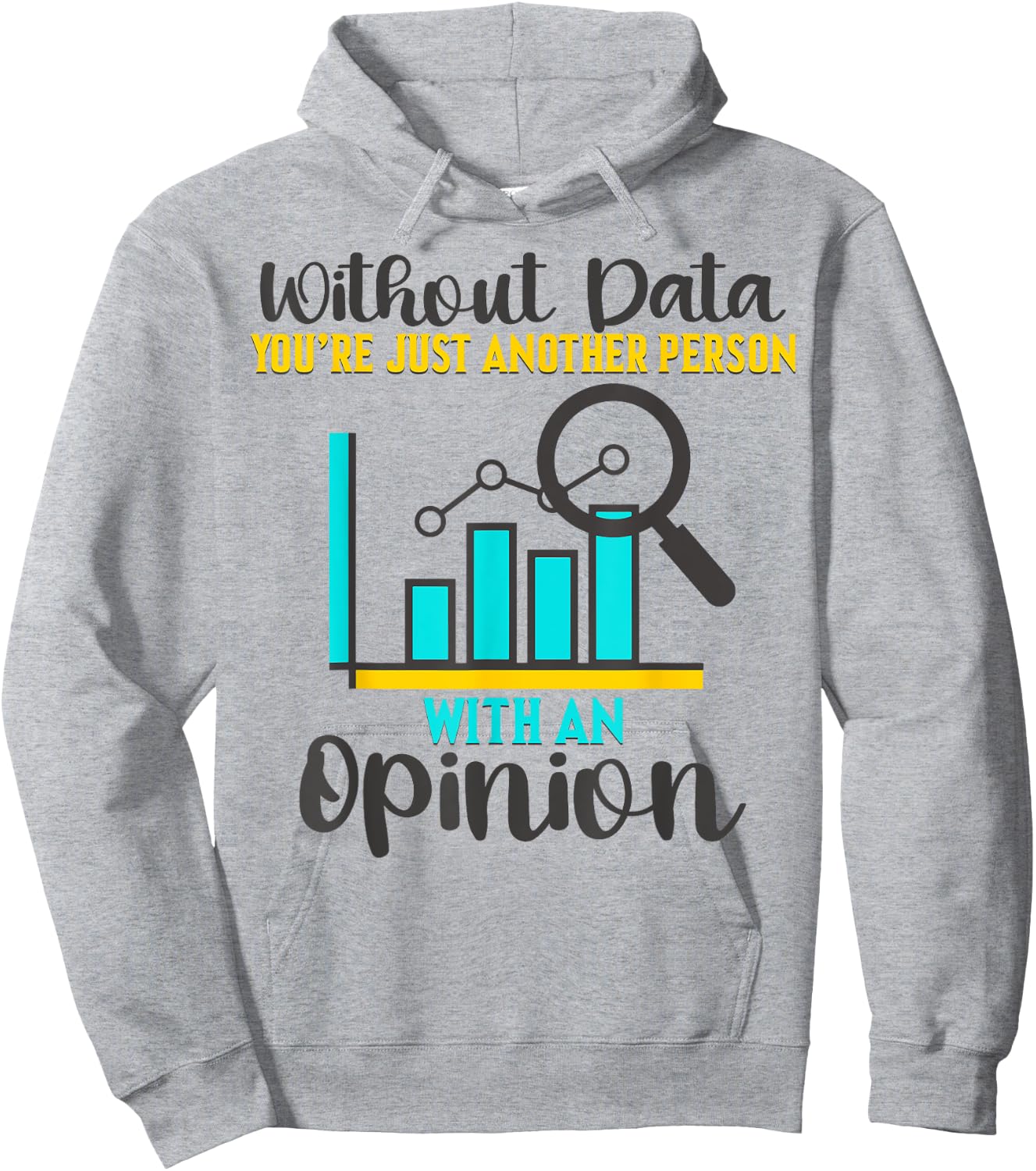 Without Data, You're Just Another Person With An Opinion Hoodie - Hoodie | Ash