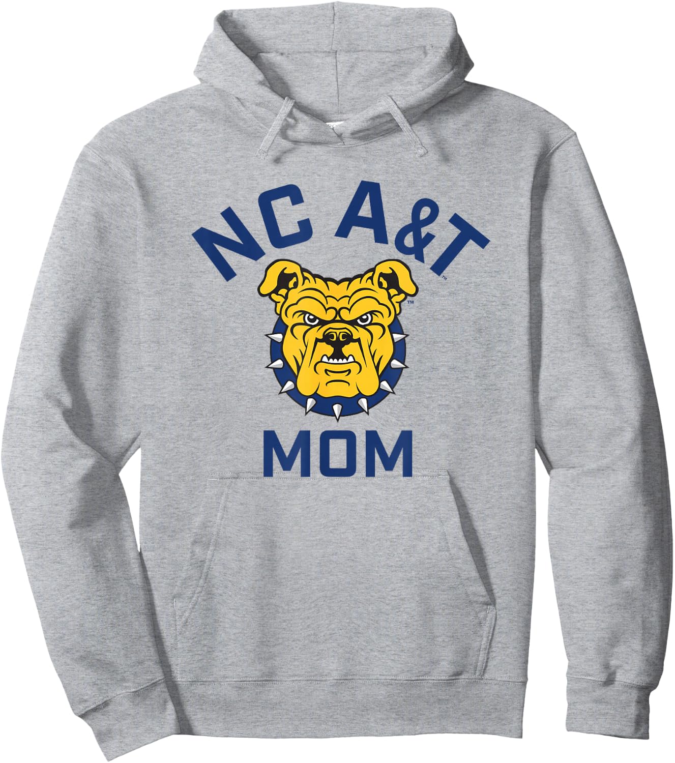 North Carolina A&T State University Aggies Arched Mom Hoodie - Hoodie | Ash