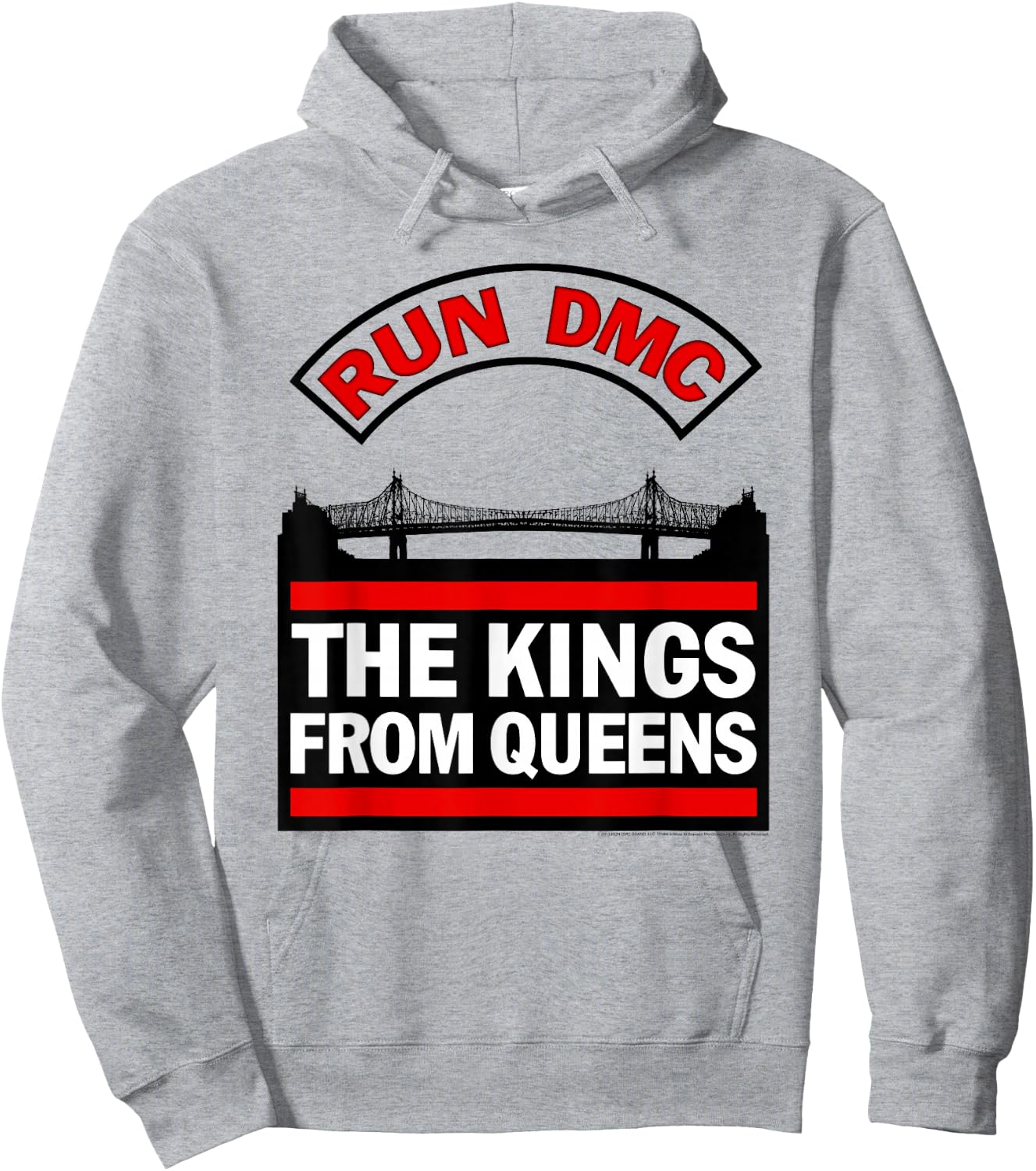 Run DMC Official Kings From Queens Hoodie - Hoodie | Ash