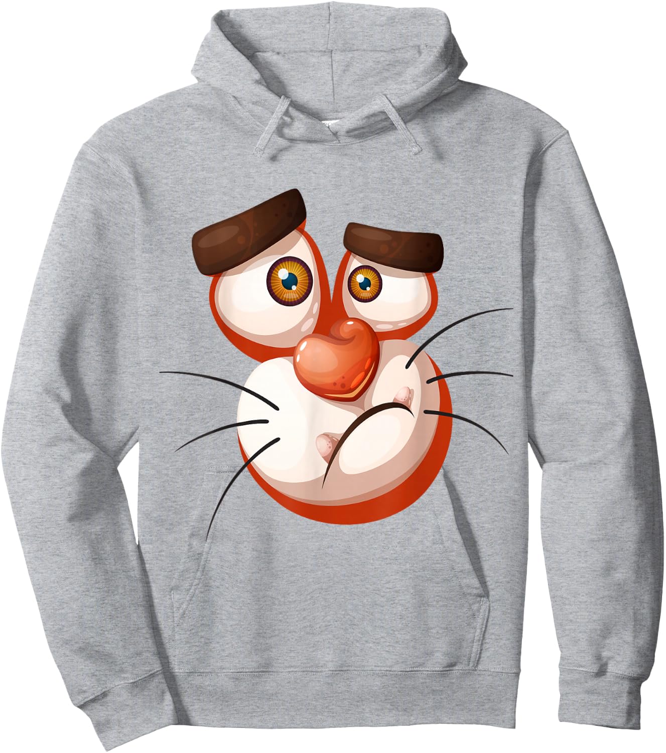 Tiger Halloween Costume Shirt Face Boys Girls Kids Hoodie - Hoodie | Ash