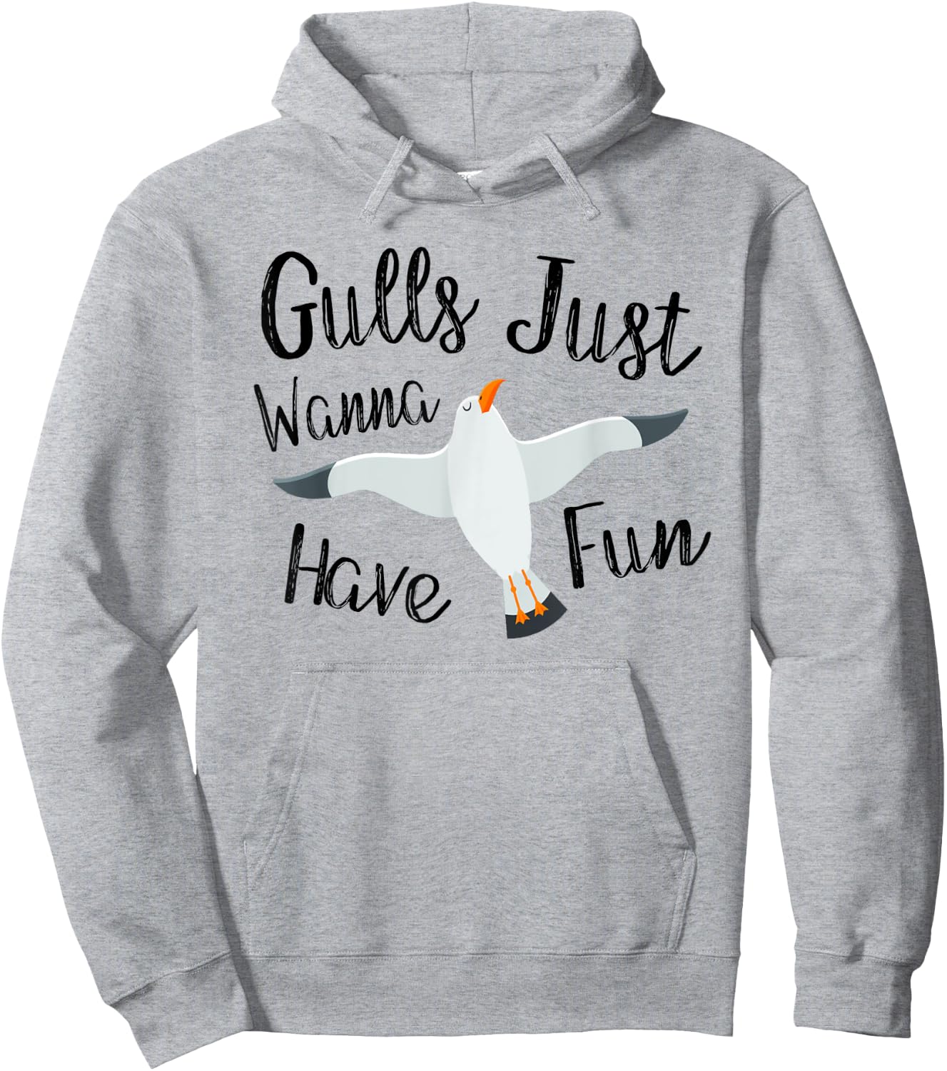 Gulls Just Wanna Have Fun Seagulls Gift Women Girls Hoodie - Hoodie | Ash