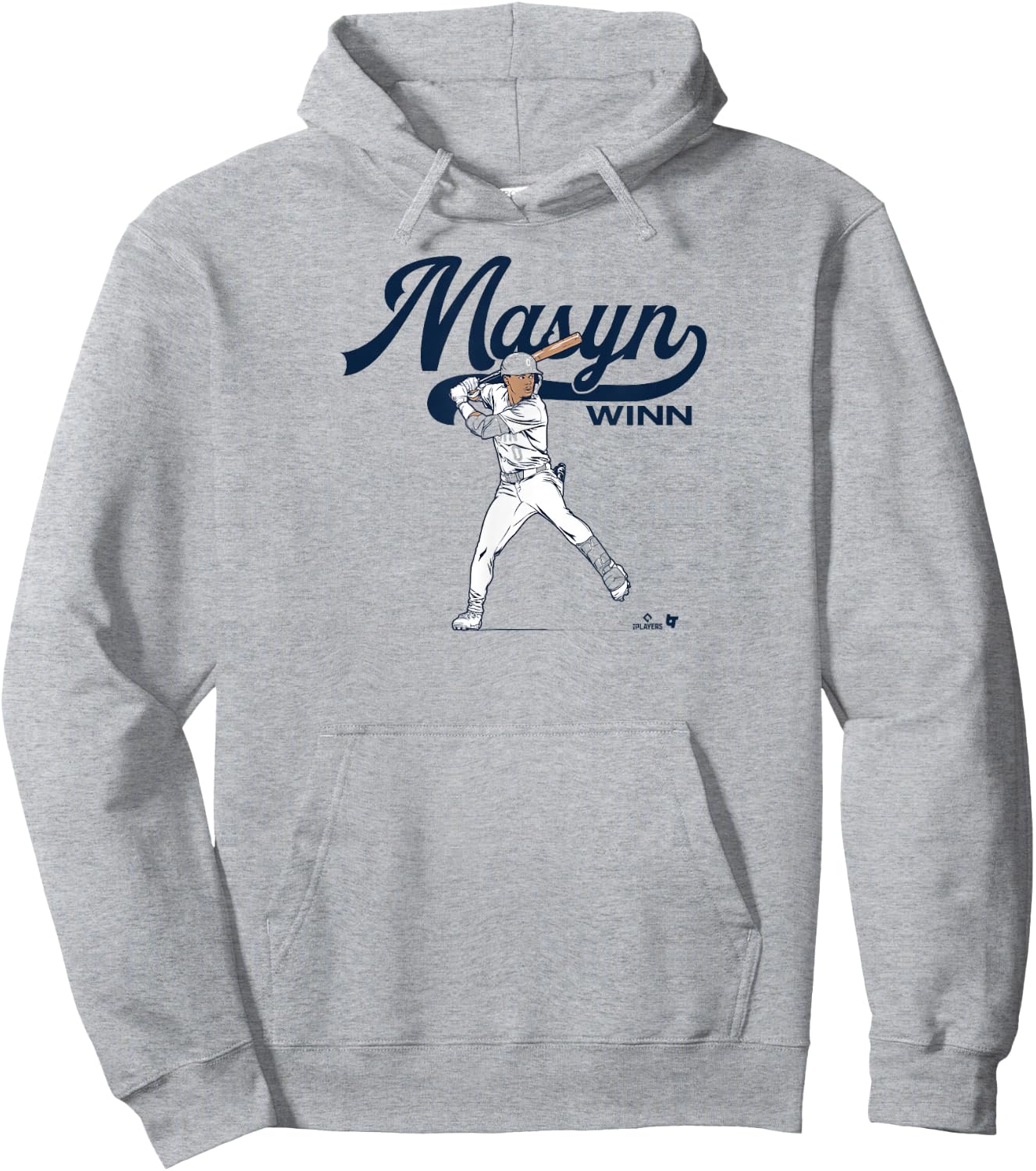 Masyn Winn - Slugger Swing - St. Louis Baseball Hoodie - Hoodie | Ash