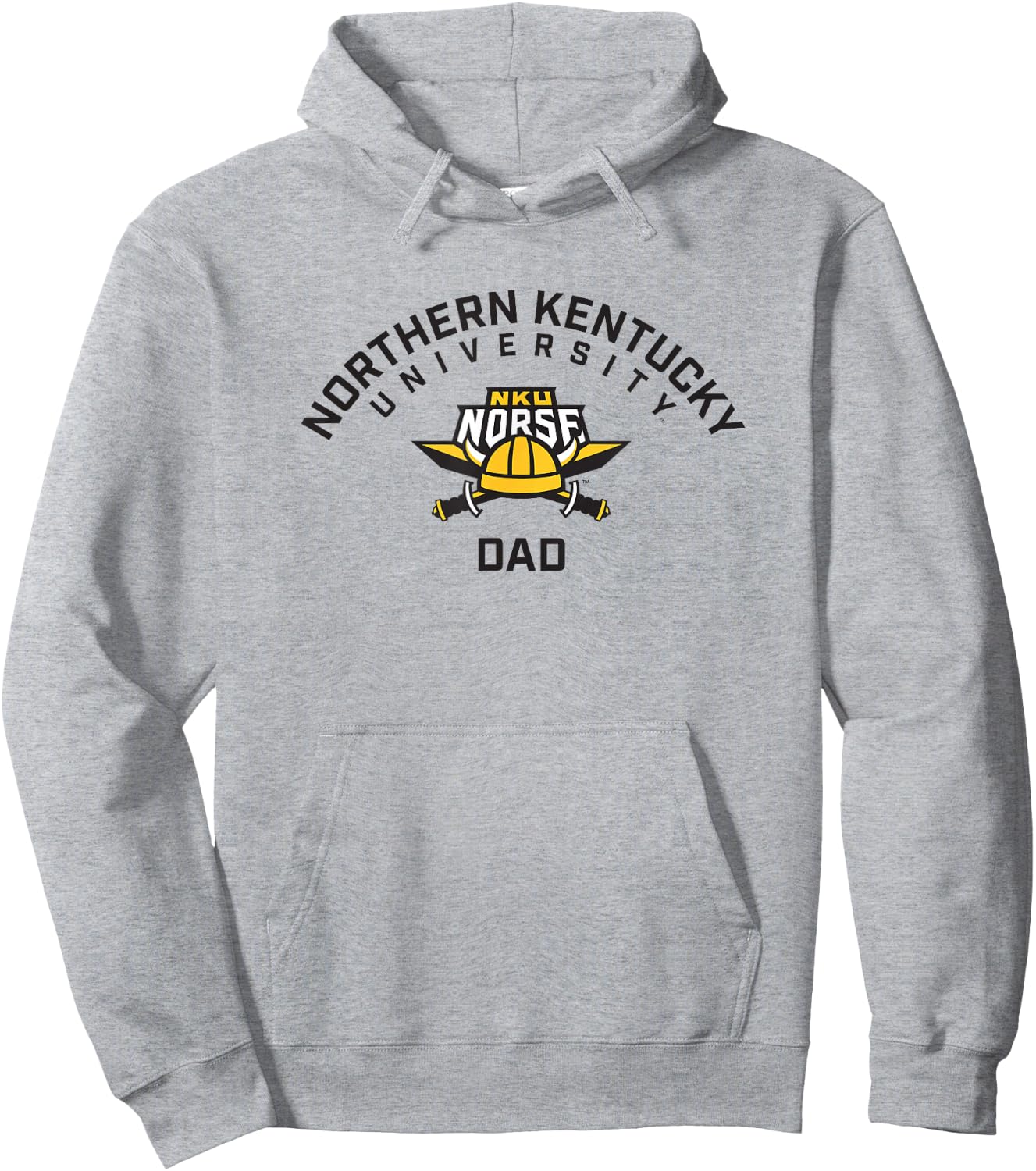 Northern Kentucky University NKU Norse Arched Dad Hoodie - Hoodie | Ash