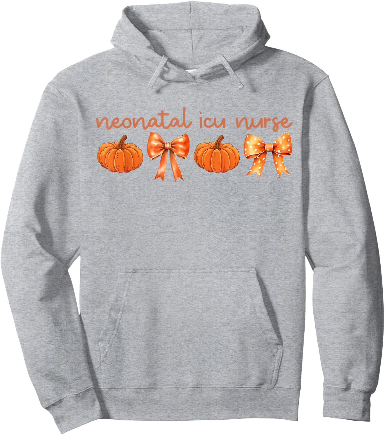 Neonatal Intensive Care Unit NICU Coquette Autumn Fall Hoodie - Hoodie | Ash
