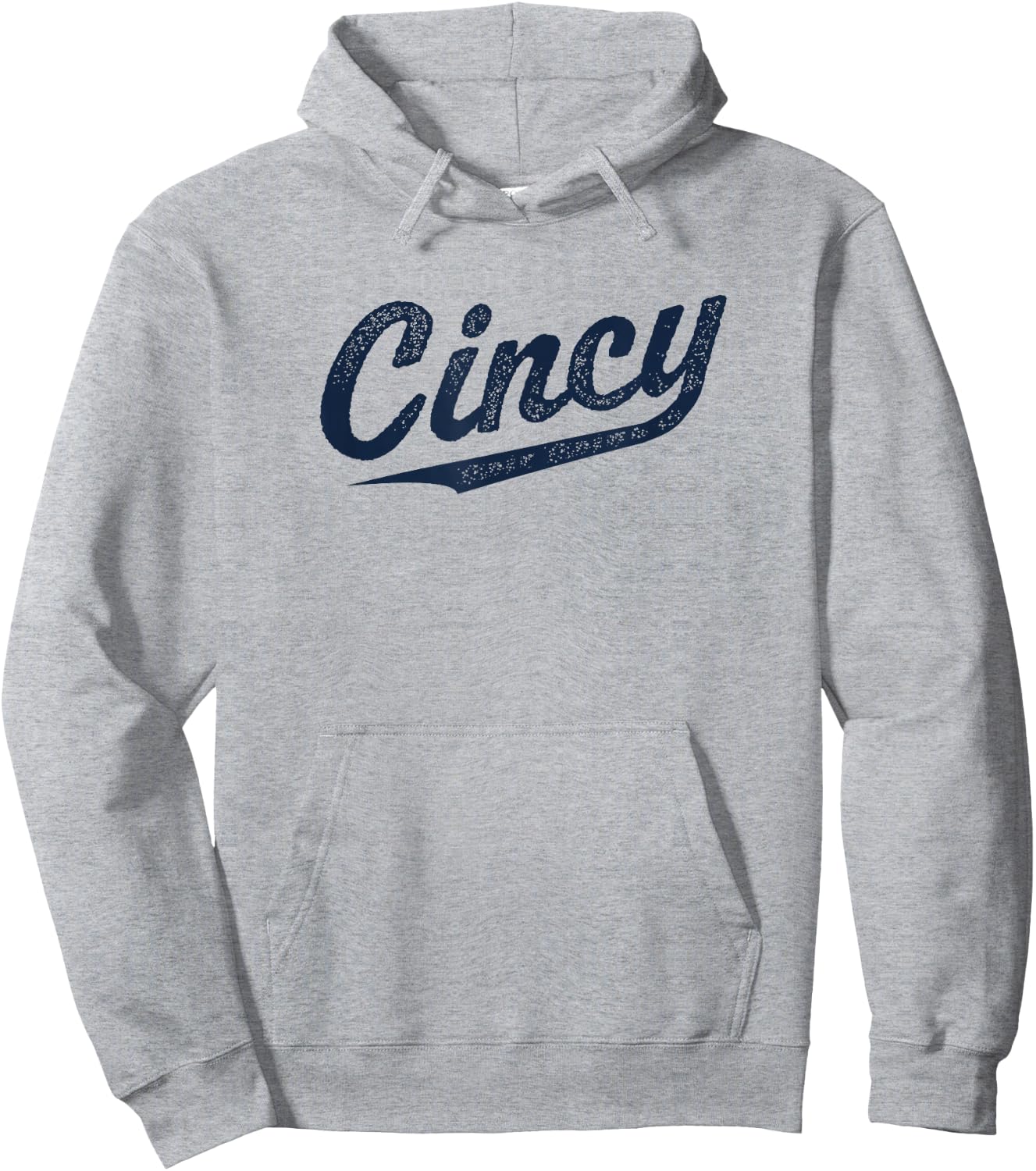 Retro Cincy Cincinnati Ohio vintage cursive script throwback Hoodie - Hoodie | Ash