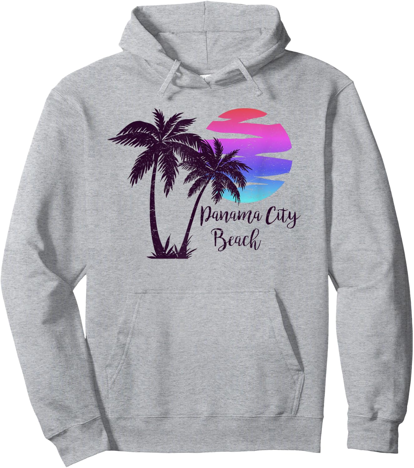 Panama City Beach Florida Spring Break Vacation Graphic Hoodie - Hoodie | Ash