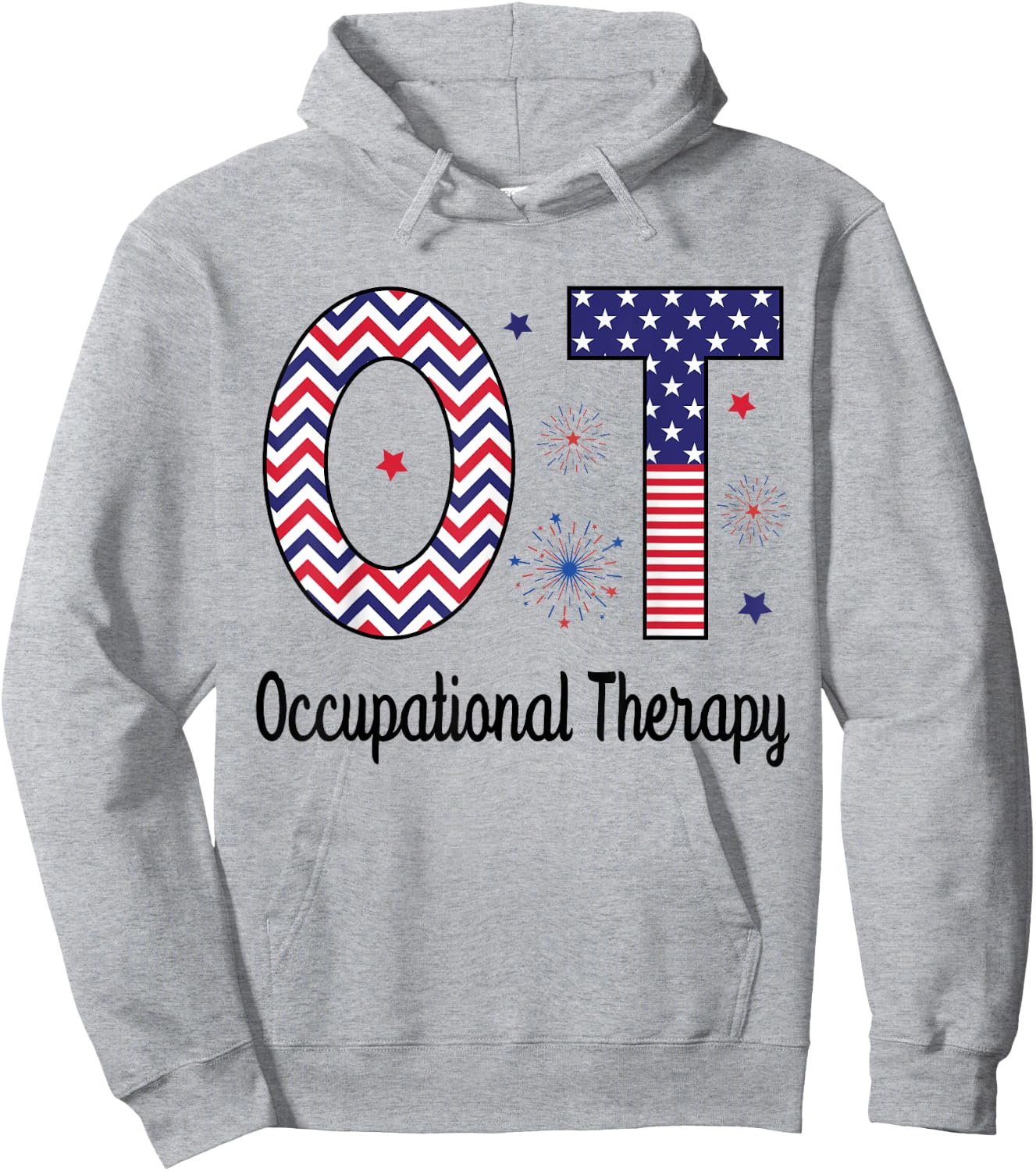 American Occupational Therapy 4th Of July Patriotic OT Men Hoodie - Hoodie | Ash