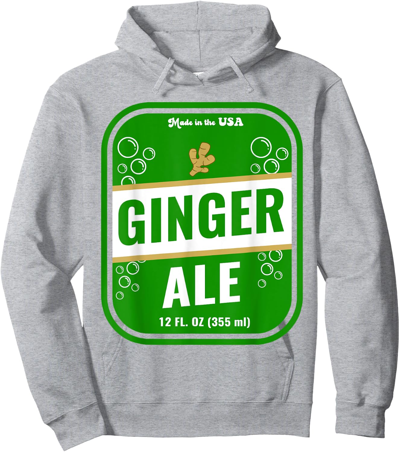 Halloween Costume Ginger Ale Unique Costume Idea Hoodie - Hoodie | Ash
