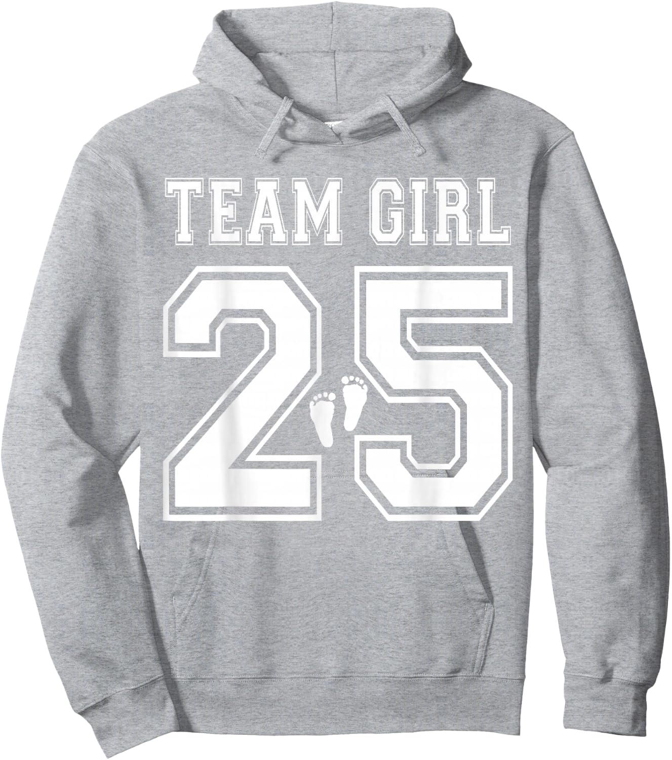 Team Girl 2025 Gender Reveal Girl Baby Shower Adoption Hoodie - Hoodie | Ash