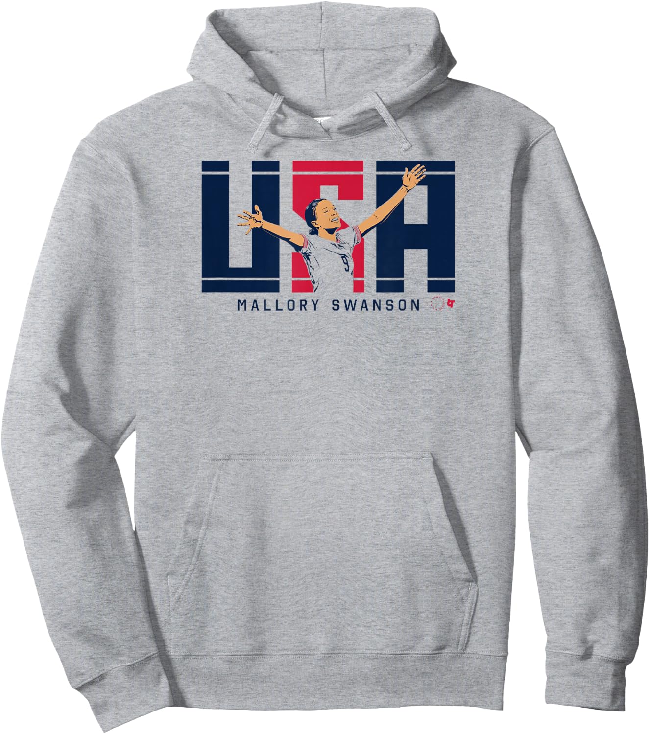Mallory Swanson - USA - United States Women's Soccer Hoodie - Hoodie | Ash