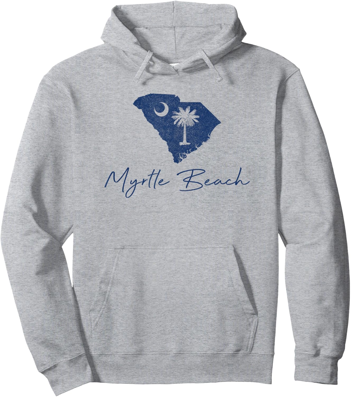 Myrtle Beach South Carolina SC Vacation Souvenir Hoodie - Hoodie | Ash