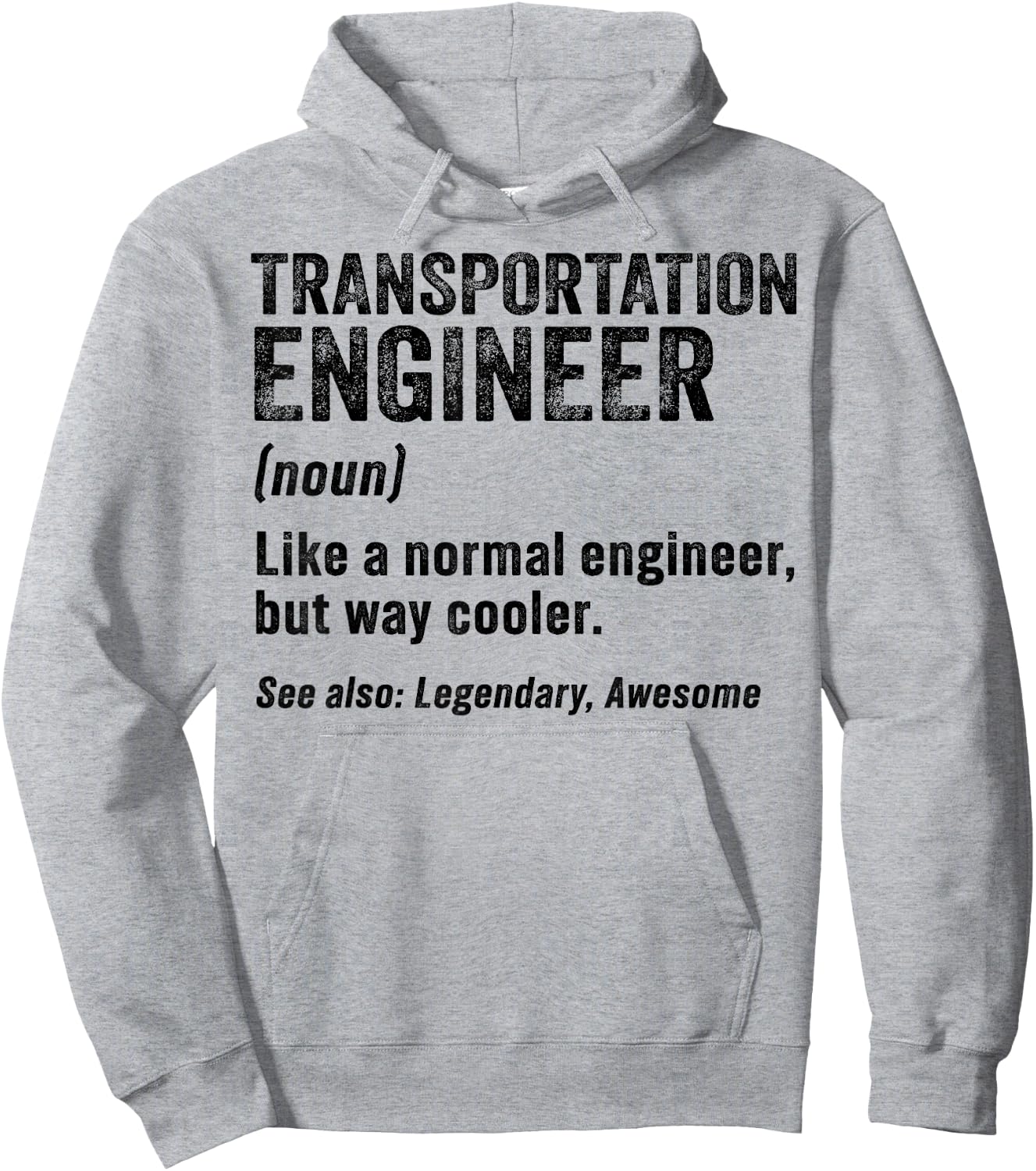 Funny Transportation Engineer Definition Engineering Hoodie - Hoodie | Ash