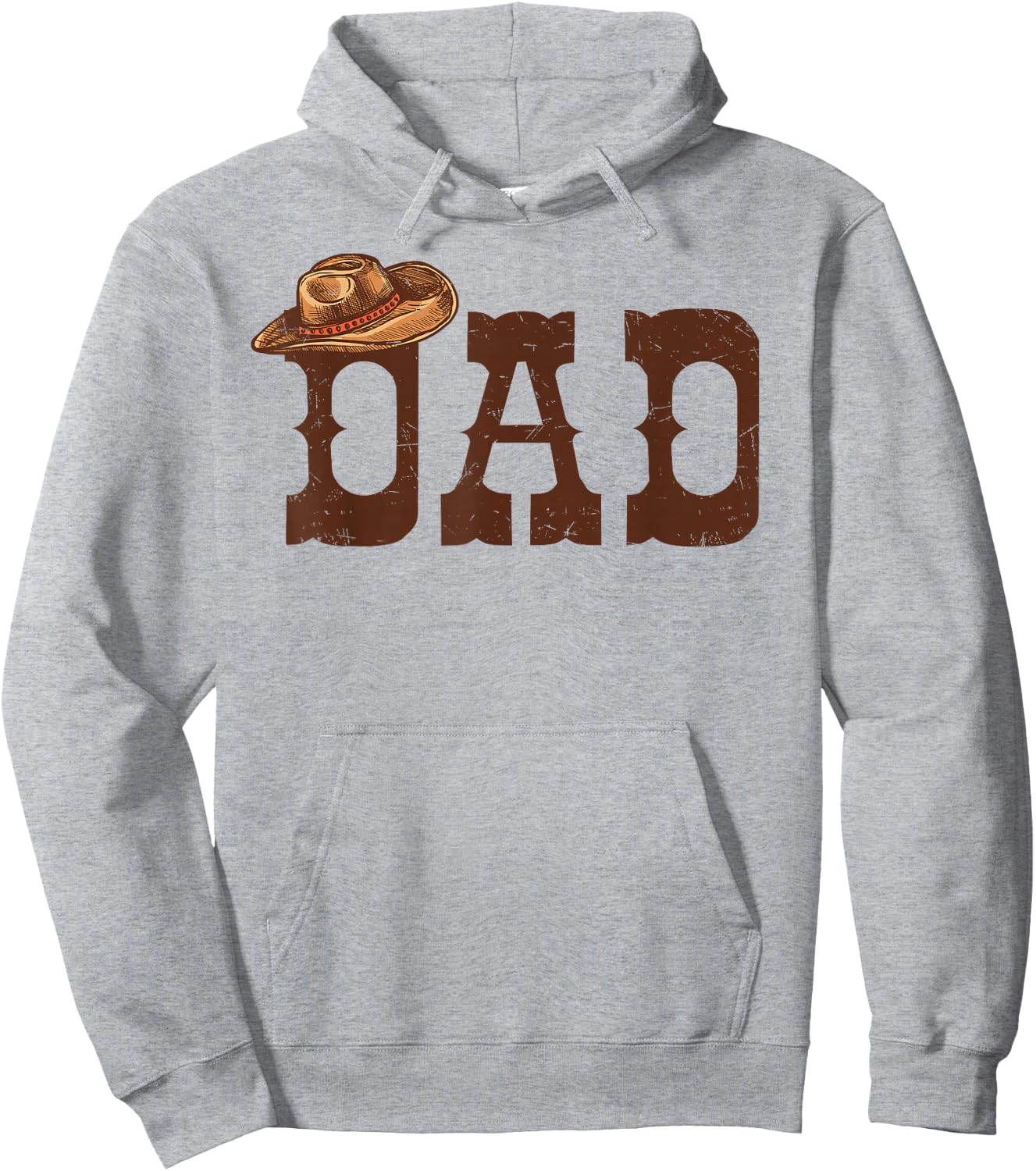 Dad Papa Western Family Matching Birthday Cowboy Cowgirl Hoodie - Hoodie | Ash