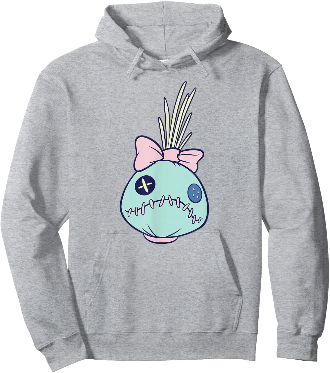 Disney Lilo & Stitch Lilo’s Rag Doll Scrump Big Face Costume Hoodie - Hoodie | Ash