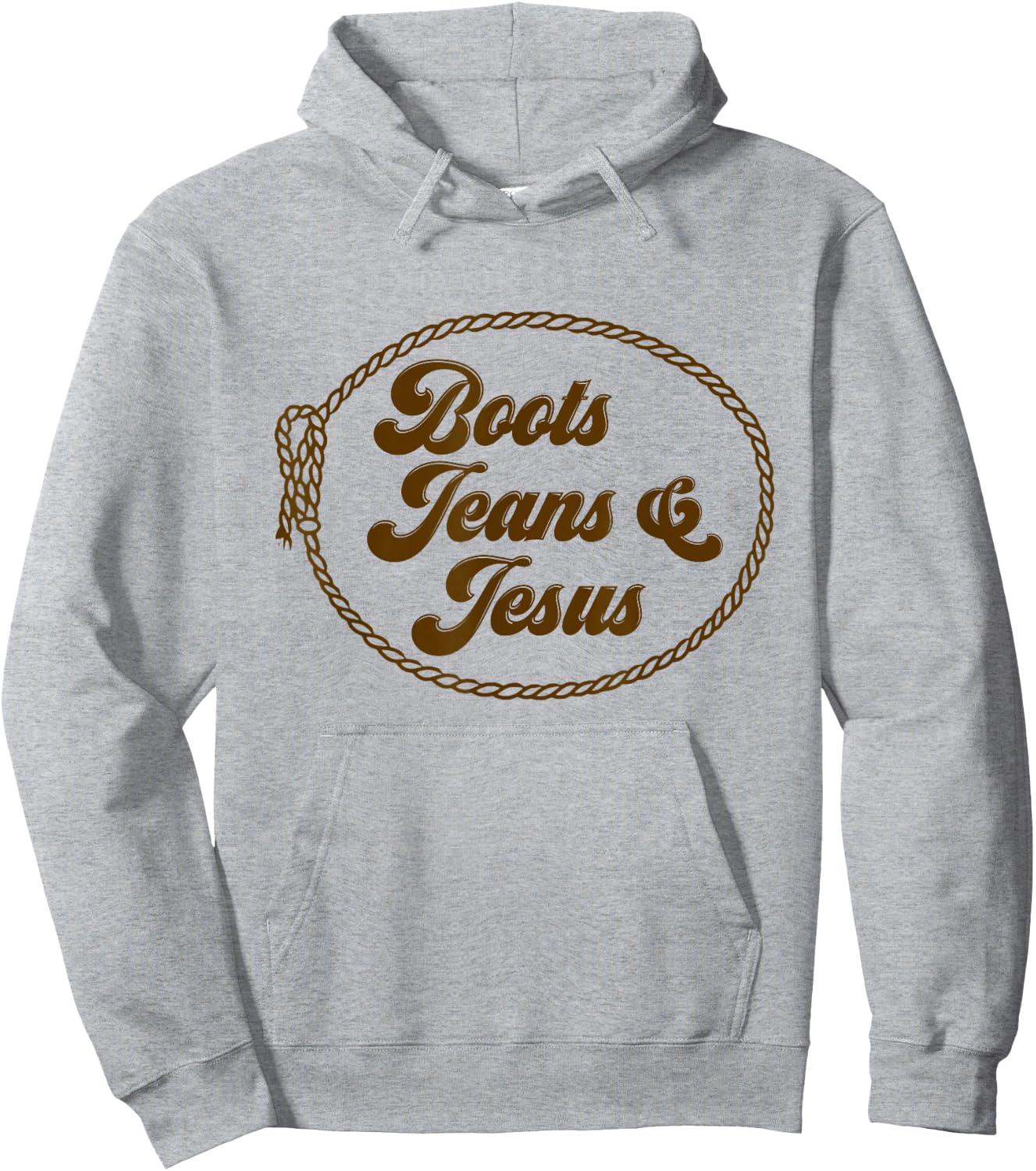 Cute Boots Jeans And Jesus Cowgirl Christian Country Western Hoodie - Hoodie | Ash