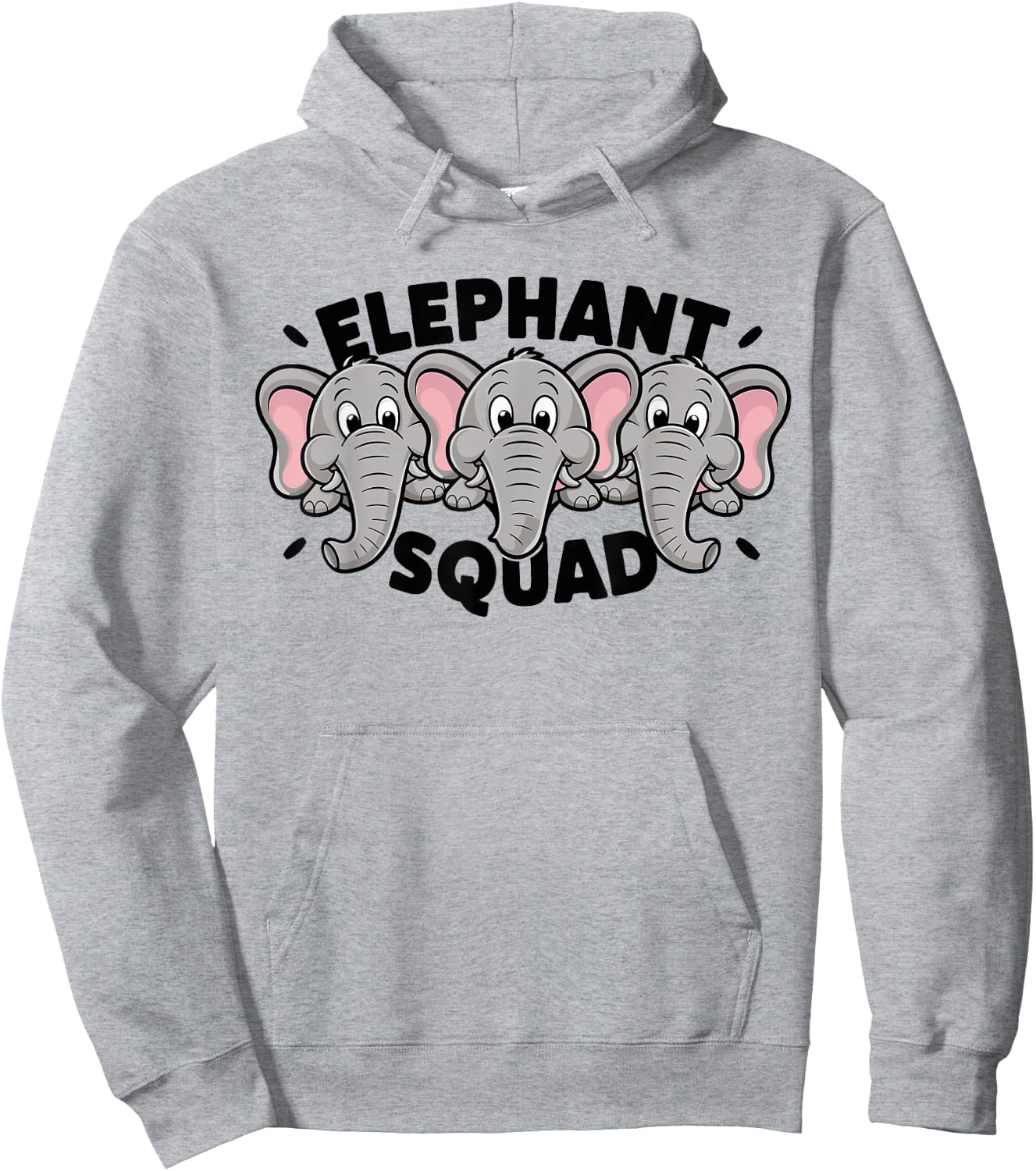 Elephant Squad for Elephant Lover Shirt Cool Elephant Hoodie - Hoodie | Ash