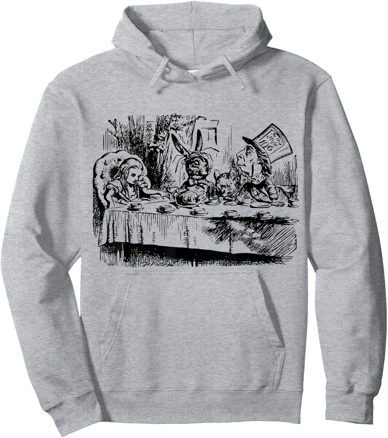 Alice in Wonderland White Rabbit Shirt Mad Hatter Hoodie - Hoodie | Ash