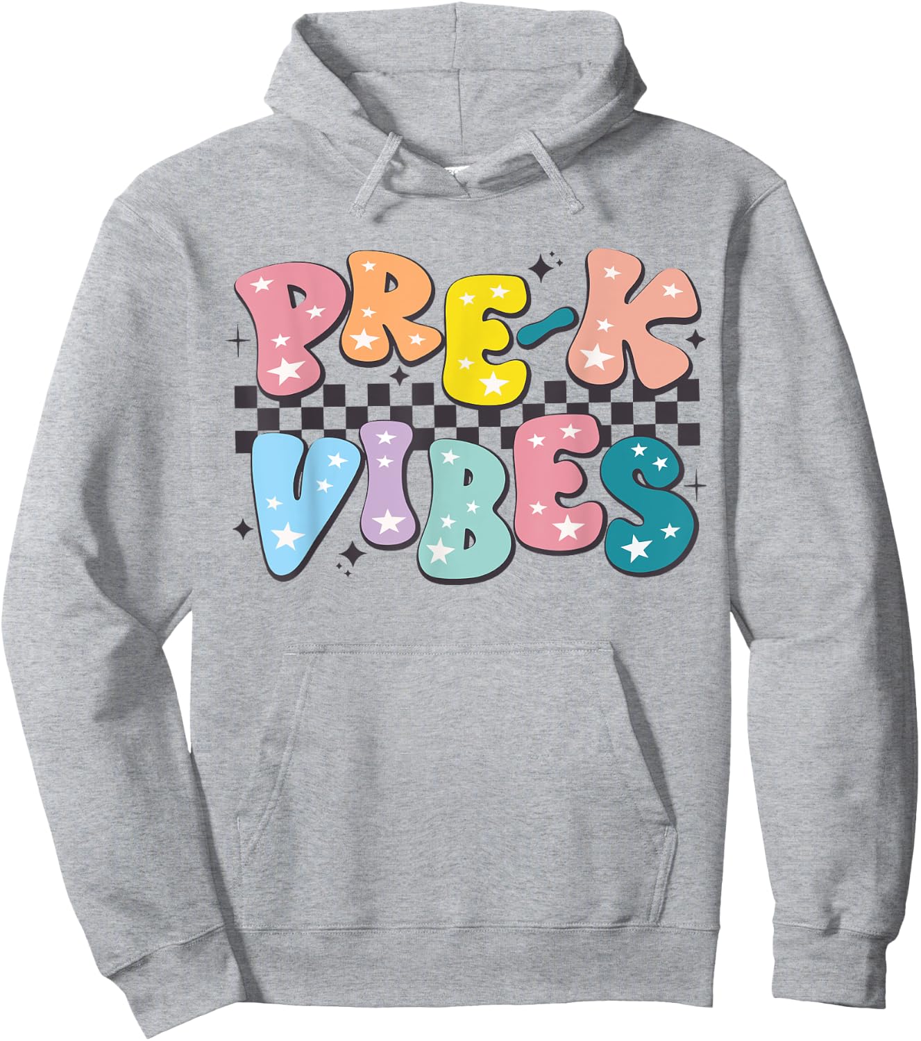 Pre-K Vibes Back To School Teachers Student Hello Pre-K Team Men Women Girls Kids Hoodie - Hoodie | Ash