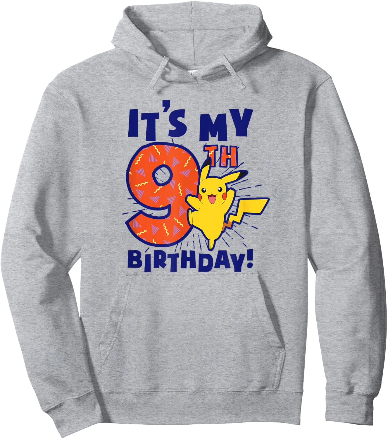 Pokémon Pikachu It's My 9th Birthday Awesome Celebration Hoodie - Hoodie | Ash