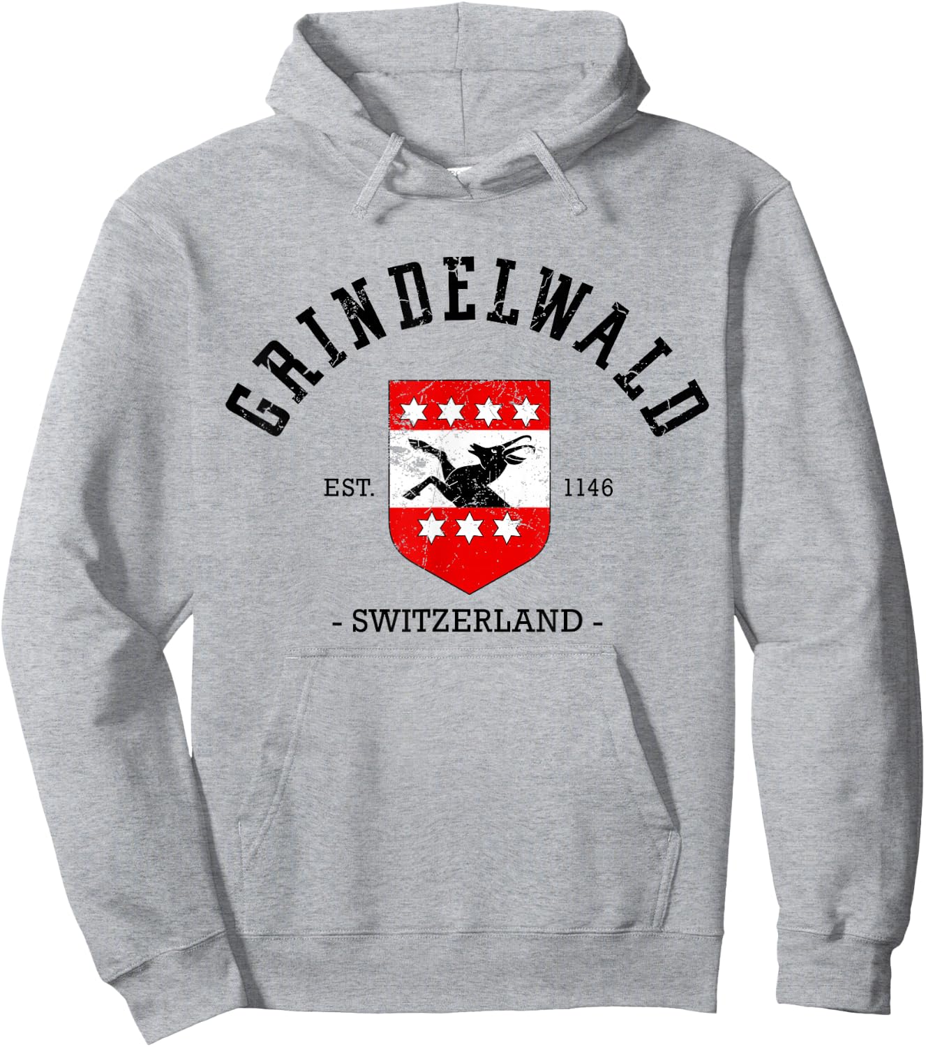 Grindelwald Switzerland Girls Trip Vacation Travel Souvenir Hoodie - Hoodie | Ash