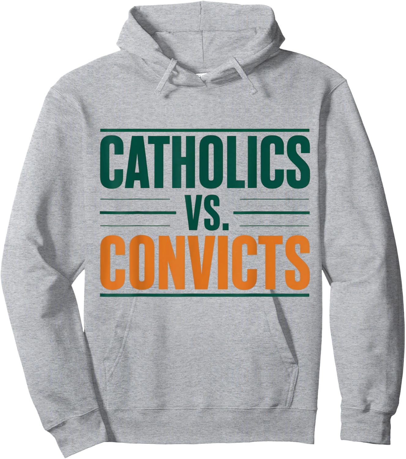Classic Catholics vs Convicts 1988 Hoodie - Hoodie | Ash