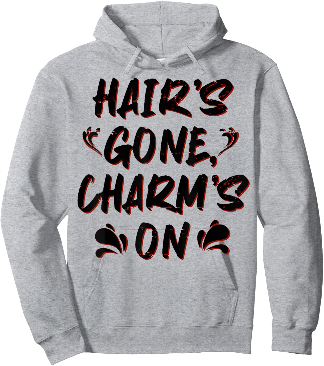 Hair's Gone, Charm's On - Hairless Men Funny Bald Hoodie - Hoodie | Ash