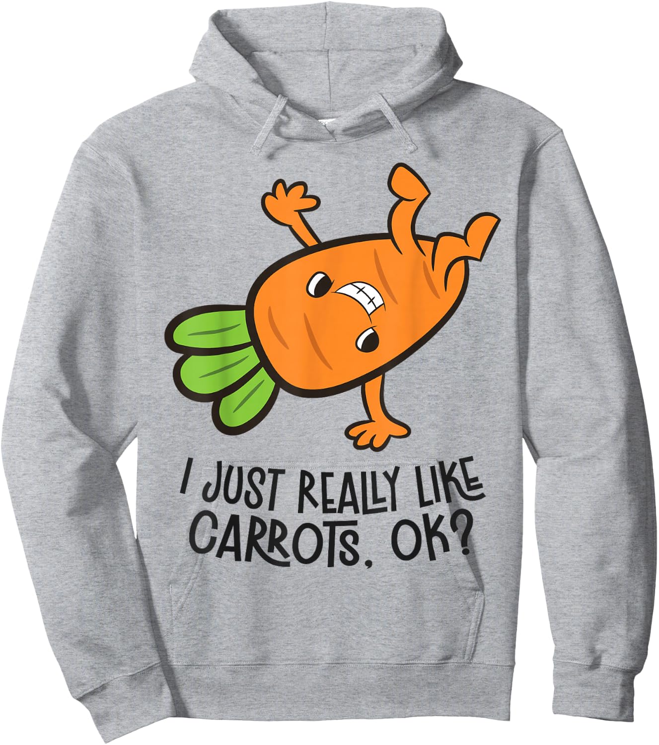 I Just Really Like Carrots, Ok? Funny Carrot Hoodie - Hoodie | Ash