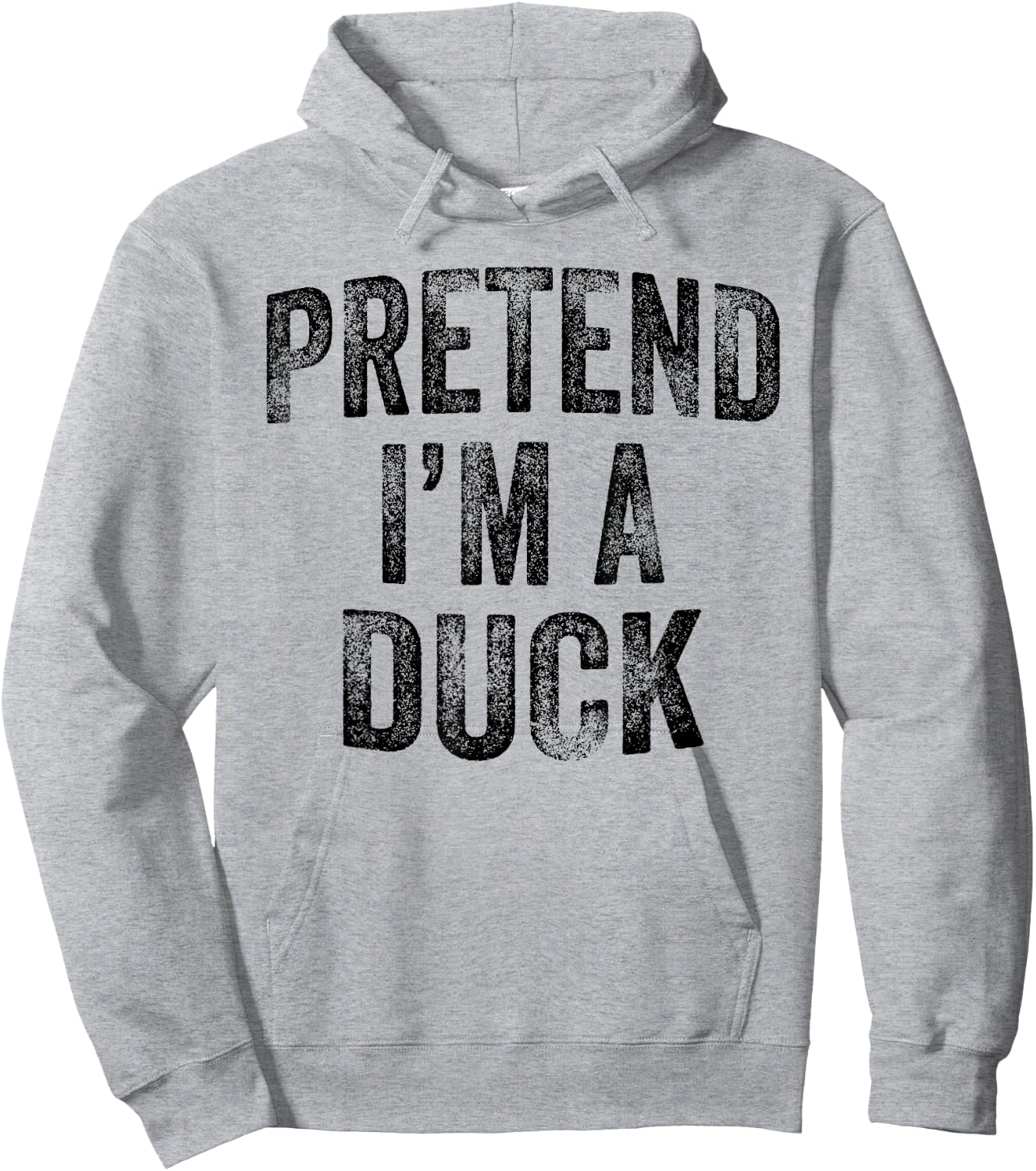 Pretend I'm A Duck Family Lazy Easy Halloween Party Costume Hoodie - Hoodie | Ash