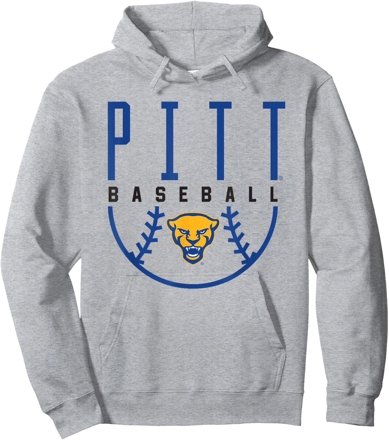 University of Pittsburgh Panthers Baseball Hoodie - Hoodie | Ash