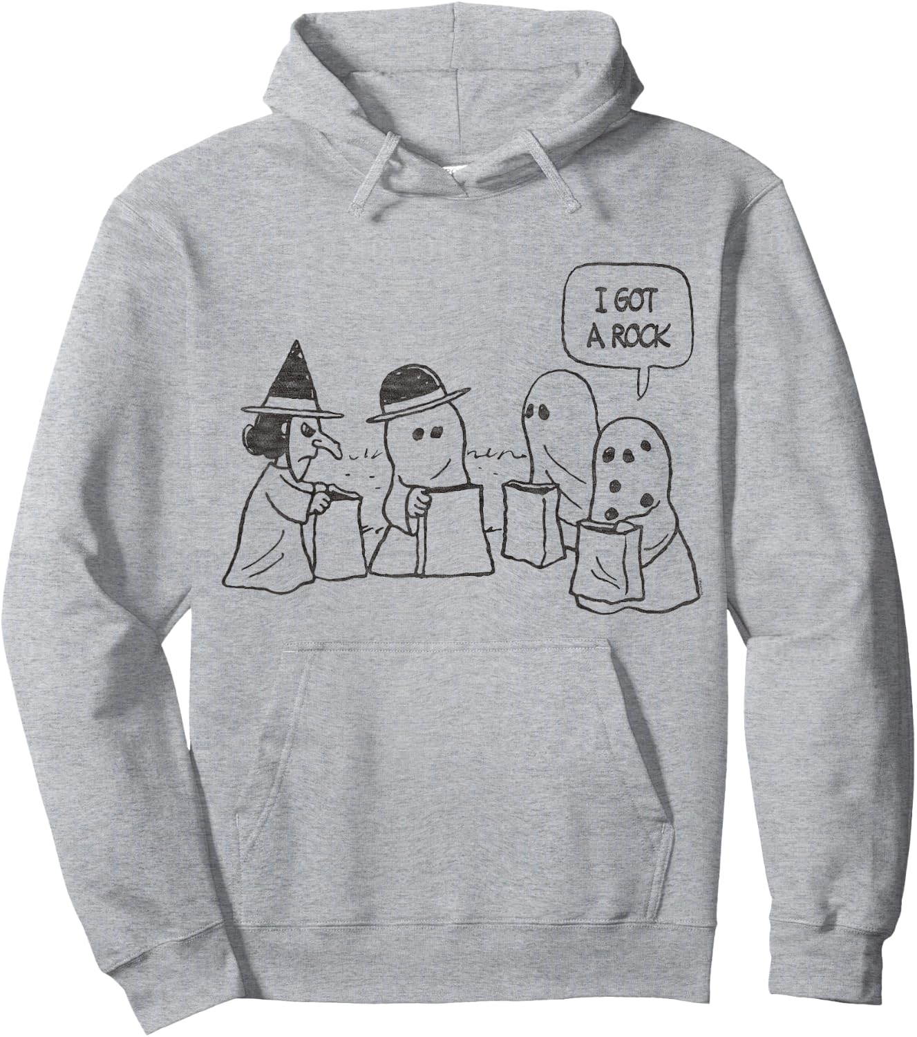 Peanuts Halloween Charlie Brown I got a Rock Hoodie - Hoodie | Ash