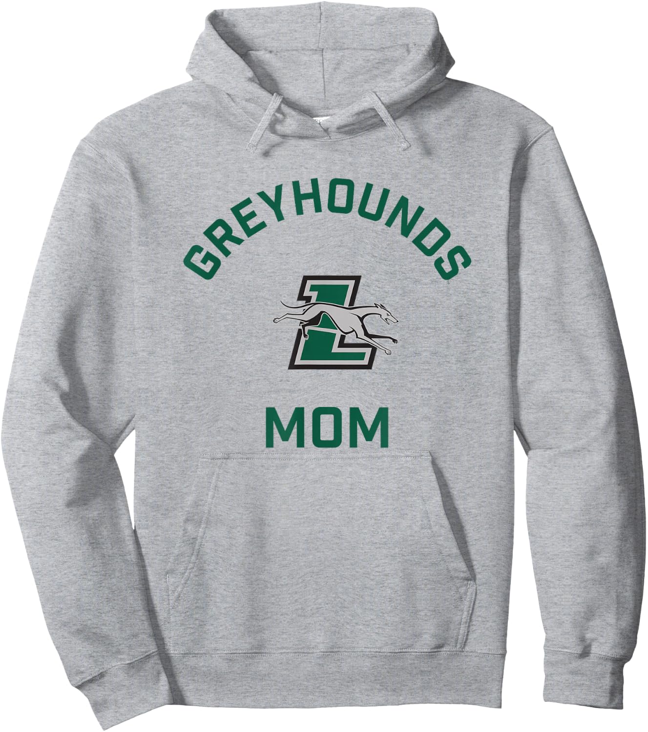Loyola University Maryland Greyhounds Arched Mom Hoodie - Hoodie | Ash
