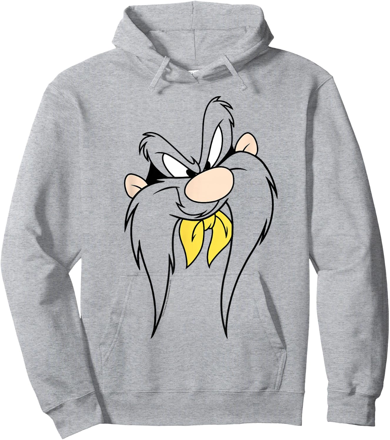 Looney Tunes Yosemite Sam Face Hoodie - Hoodie | Ash