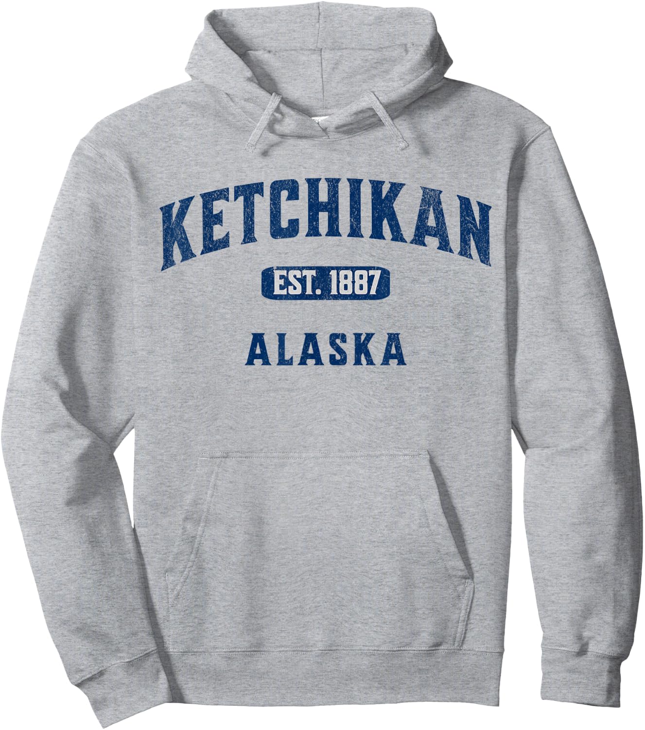 USA Vintage Merch Souvenir Visit Ketchikan Alaska Hoodie - Hoodie | Ash
