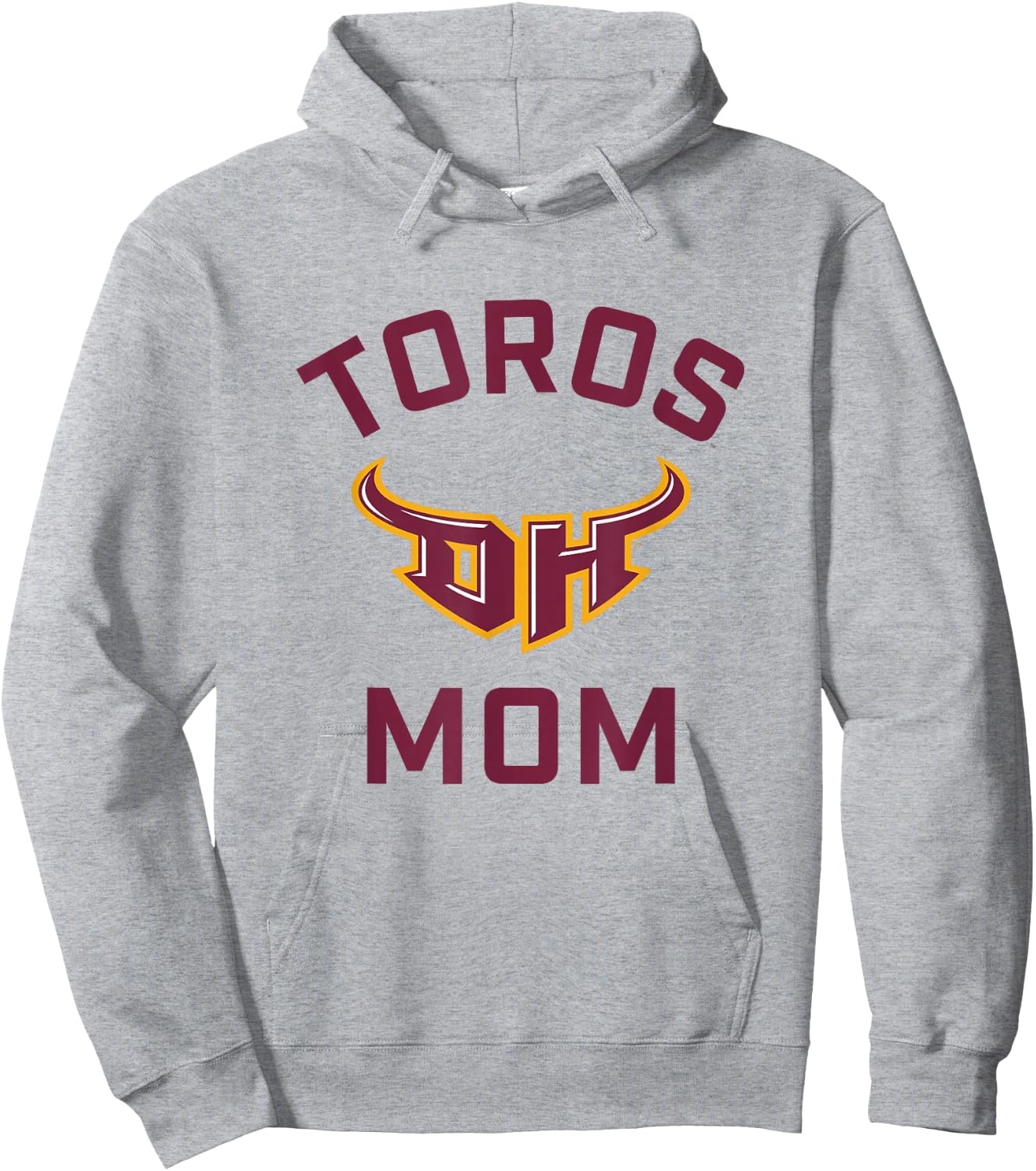 Cal State Dominguez Hills CSUDH Toros Arched Mom Hoodie - Hoodie | Ash