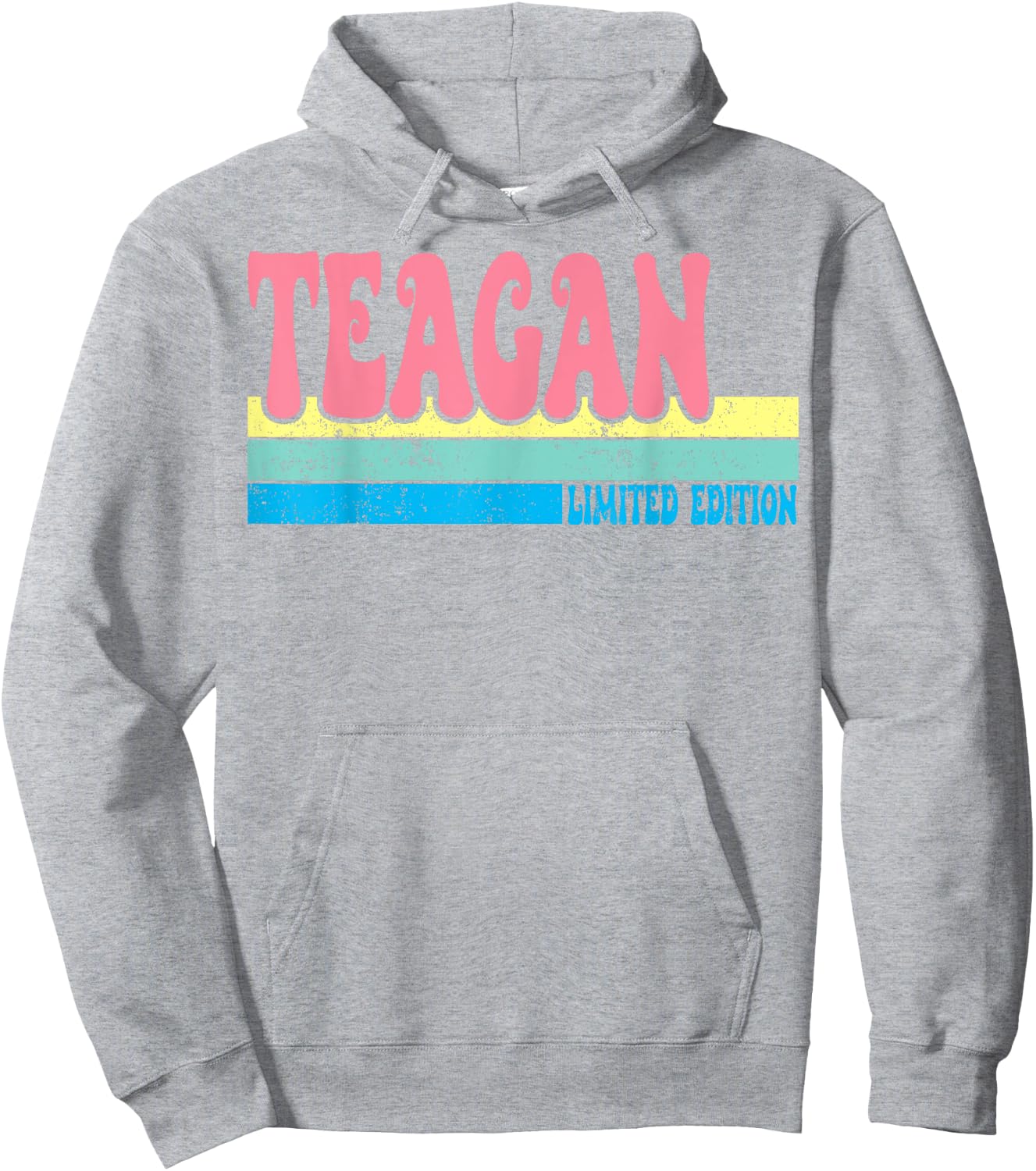 TEAGAN Name Personalized Cute Idea Groovy Women TEAGAN Hoodie - Hoodie | Ash