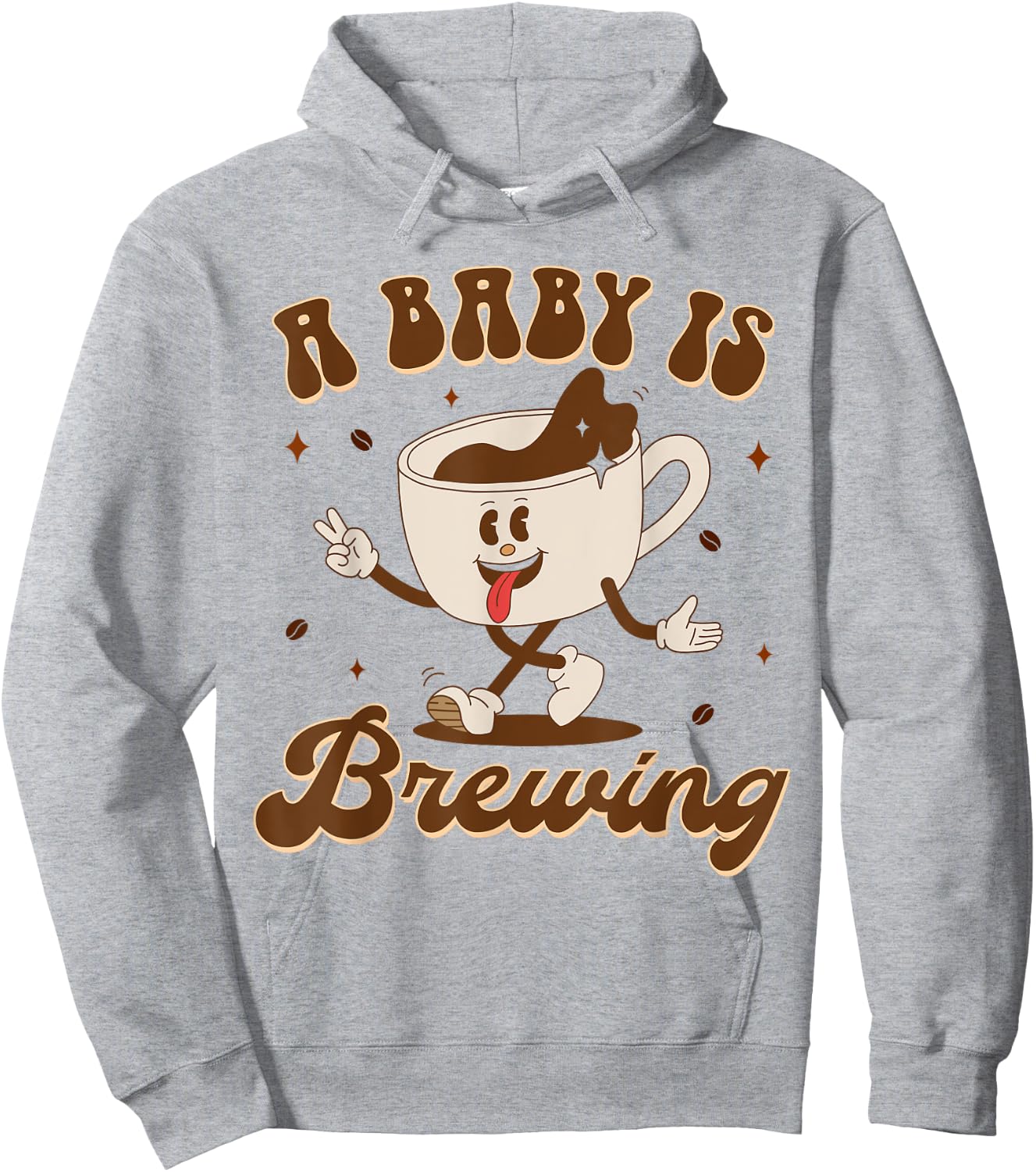 Pregnancy Announcement Mommy To Be Coffee A Baby Is Brewing Hoodie - Hoodie | Ash