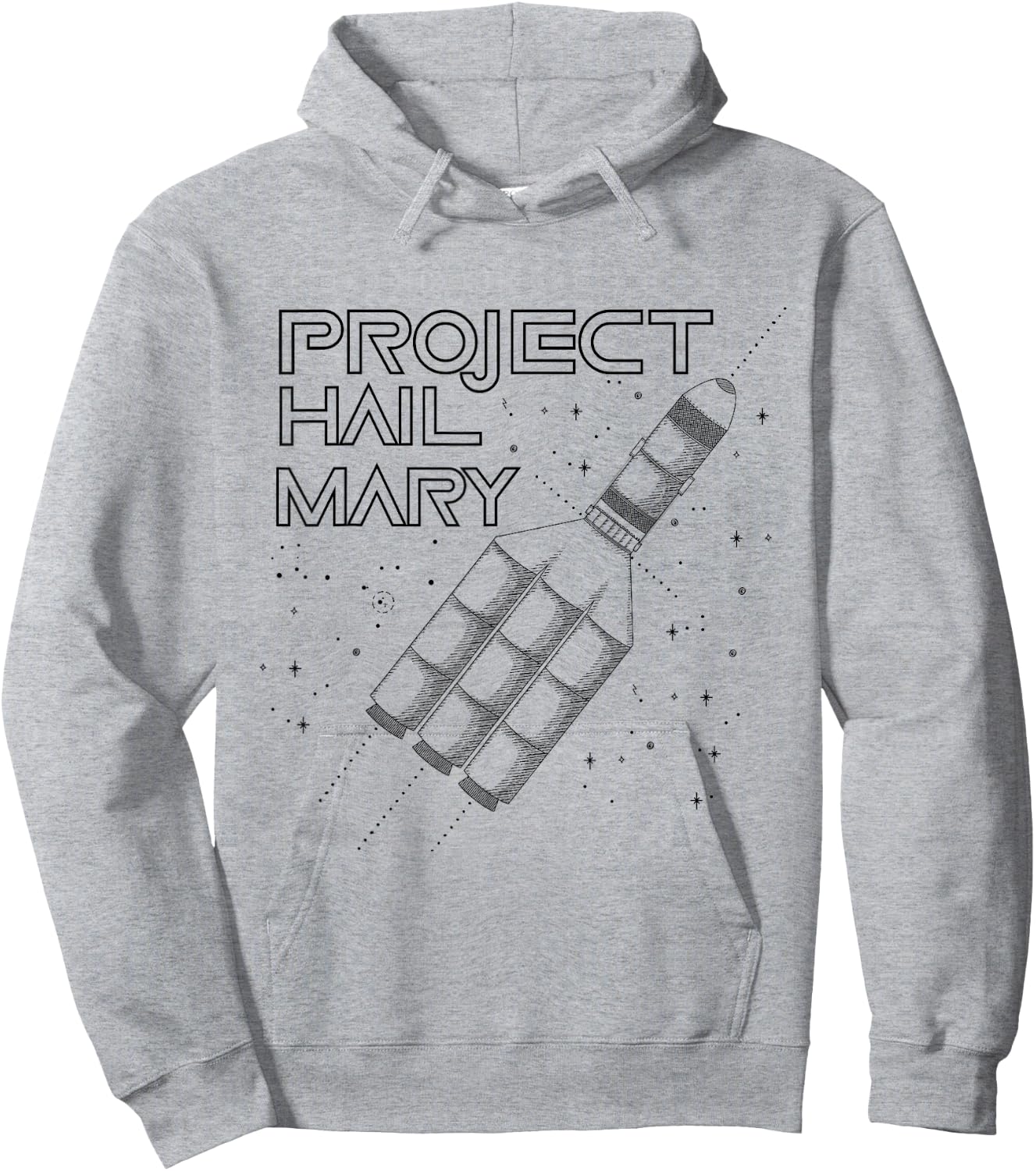 Project Hail Mary Space Rocket Ship Hoodie - Hoodie | Ash