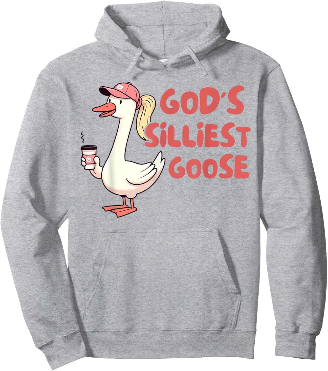 Silly Goose On The Loose Funny Farmer God's Silliest Goose Hoodie - Hoodie | Ash