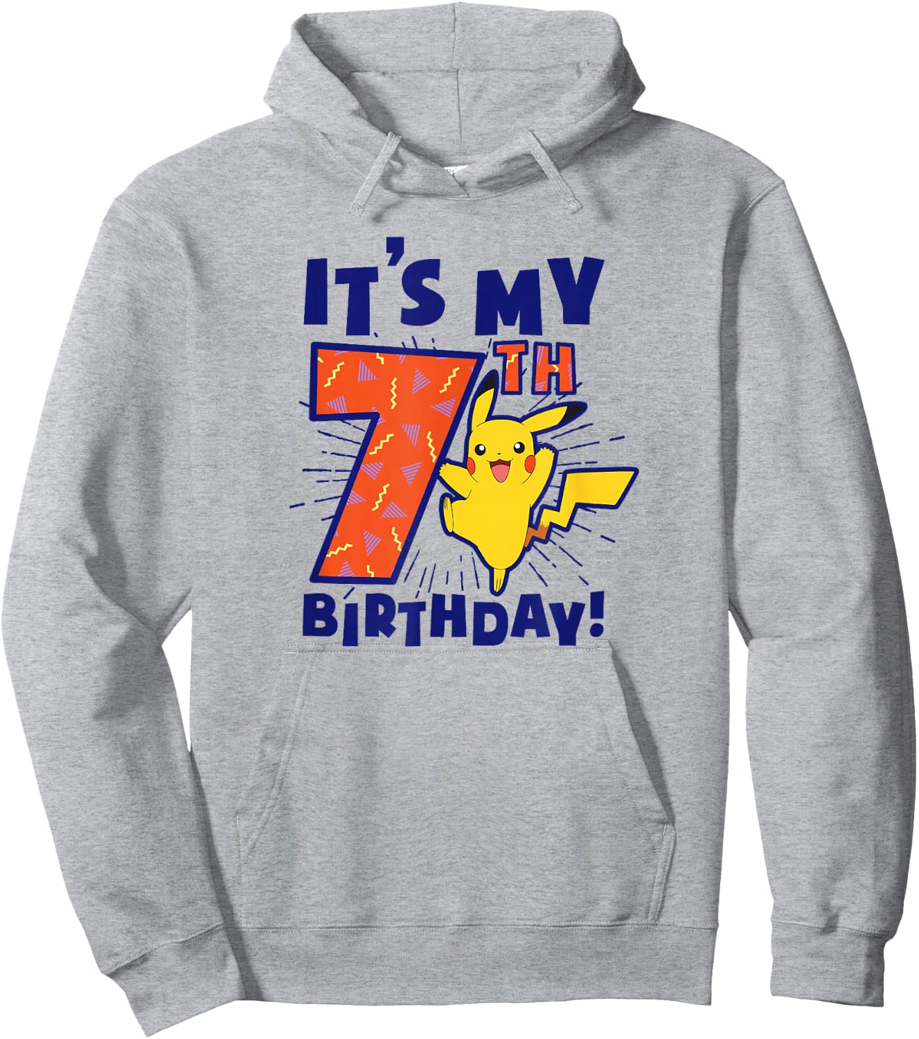Pokémon Pikachu It's My 7th Birthday Awesome Celebration Hoodie - Hoodie | Ash