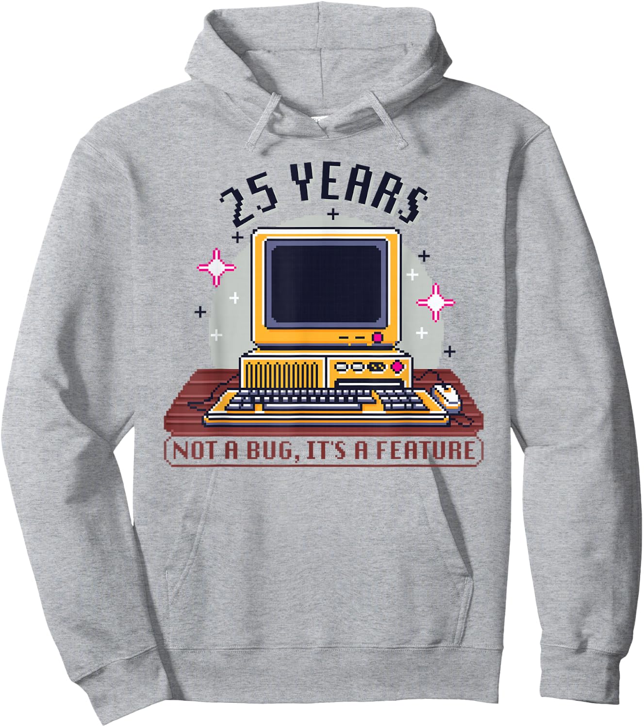 25 Year Old - Computer Nerd Funny Programmer 25th Birthday Hoodie - Hoodie | Ash