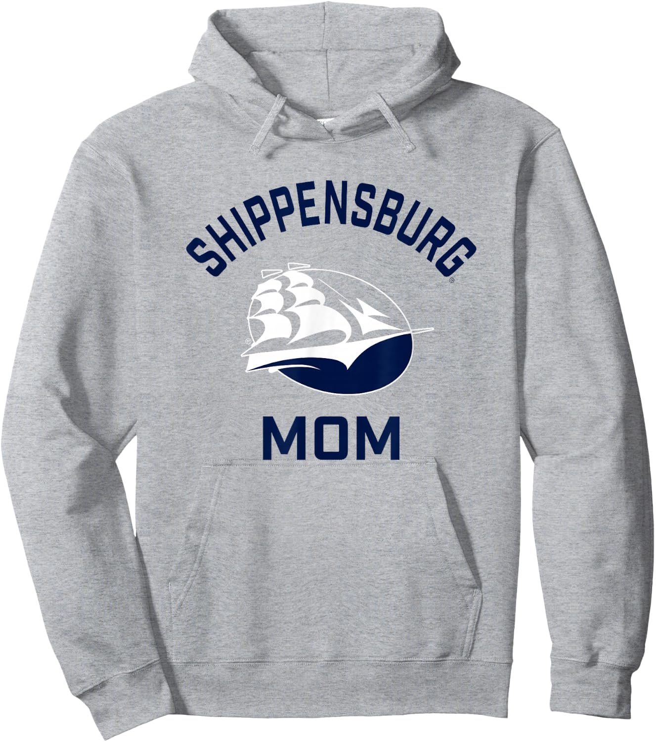 Shippensburg University Raiders Arched Mom Hoodie - Hoodie | Ash