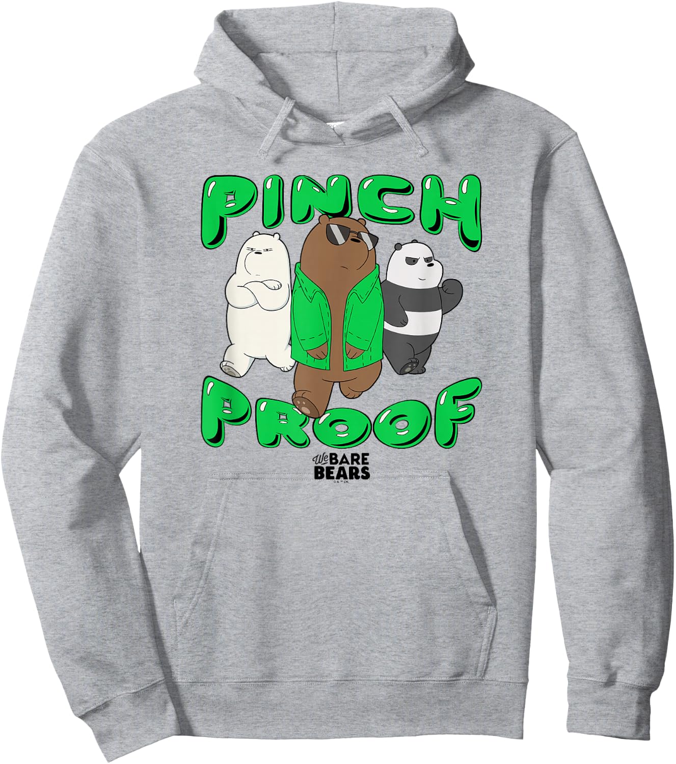 We Bare Bears St. Patrick's Day Pinch Proof Too Cool Hoodie - Hoodie | Ash