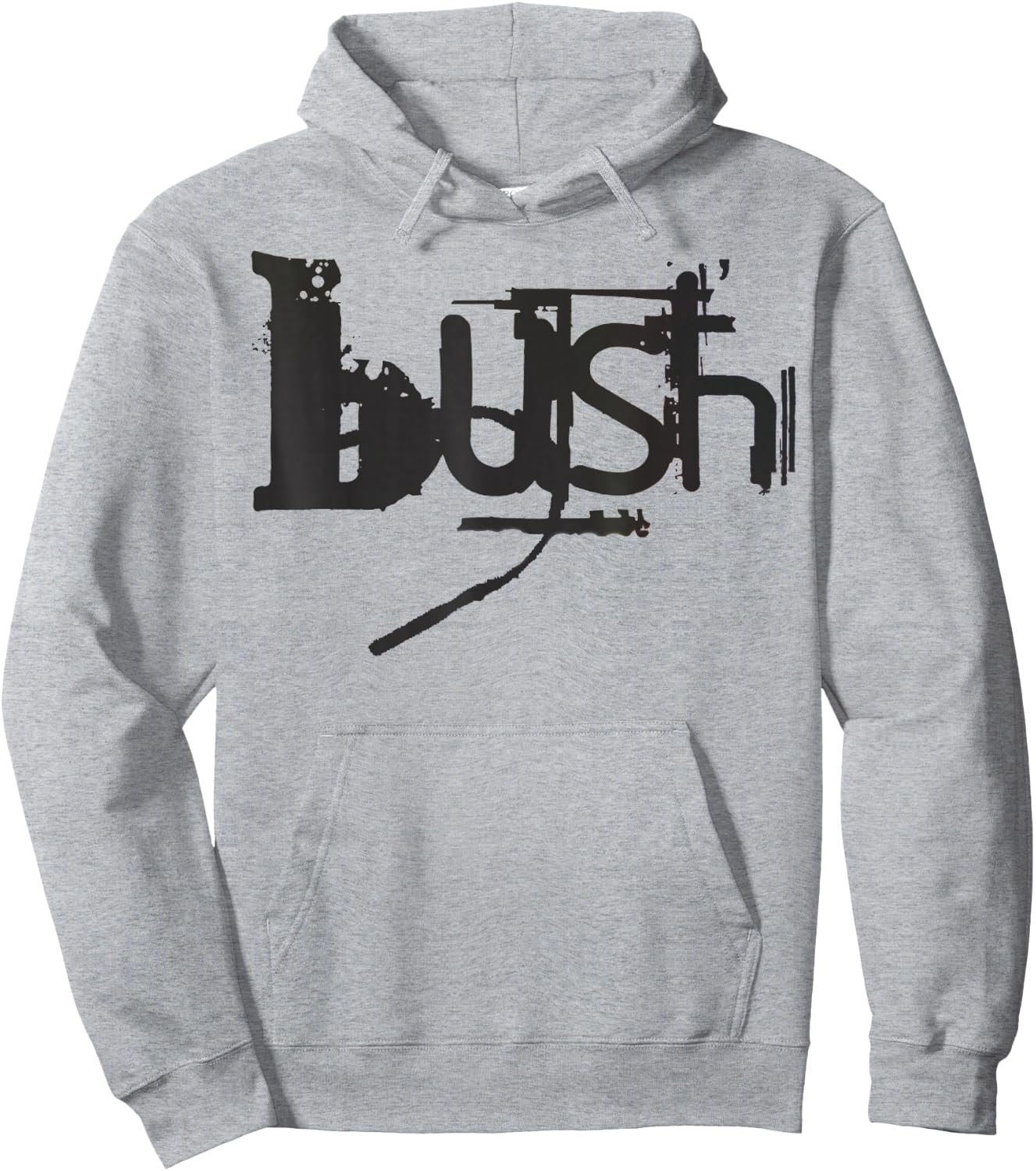 Bush Official Adults , Grey, Small, Short Sleeve, , Classic Fit, Embroidered, Official Merchandise Hoodie - Hoodie | Ash