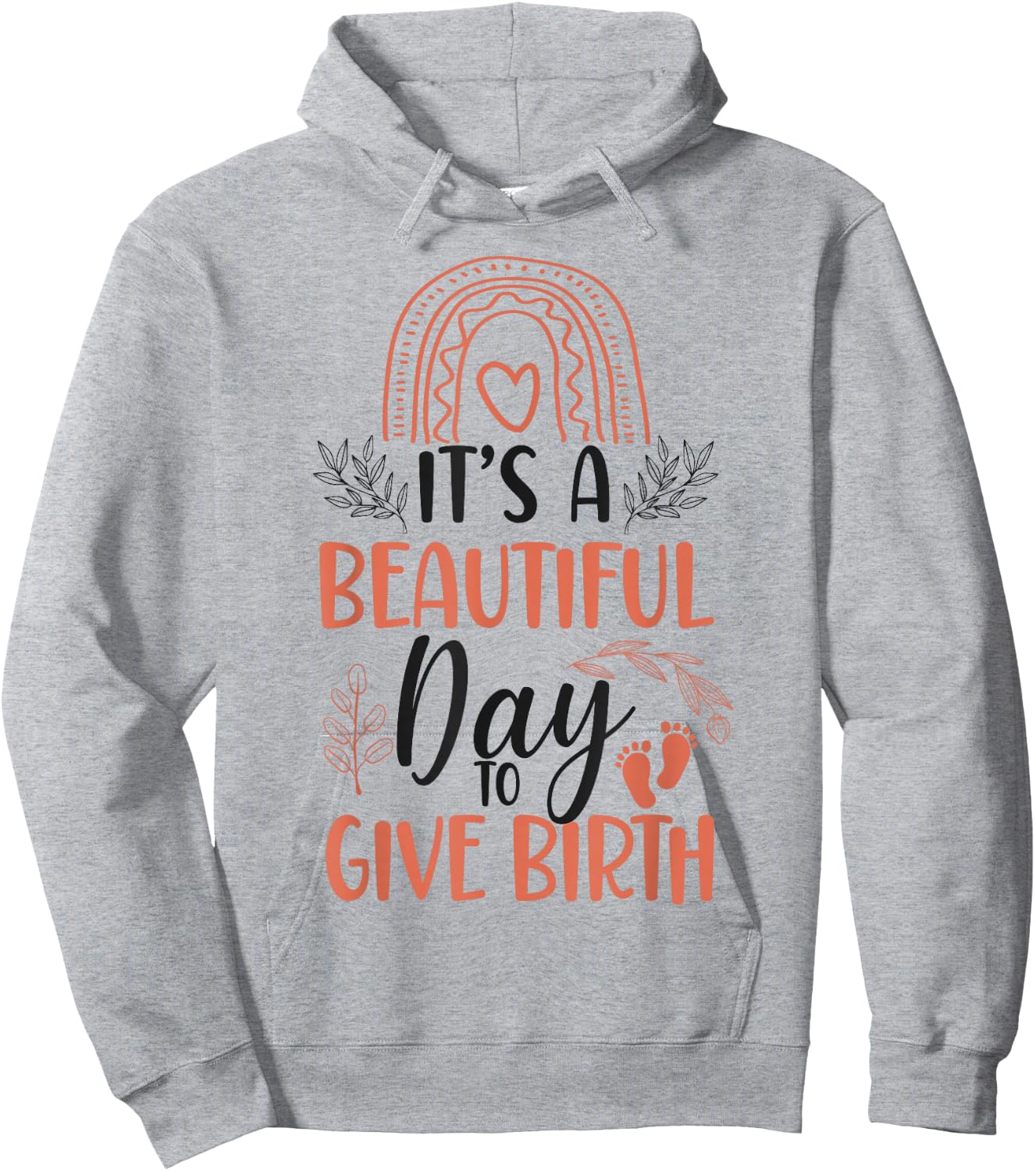 LD Labour And Delivery Nurse Midwife Birth Worker Doula Hoodie - Hoodie | Ash