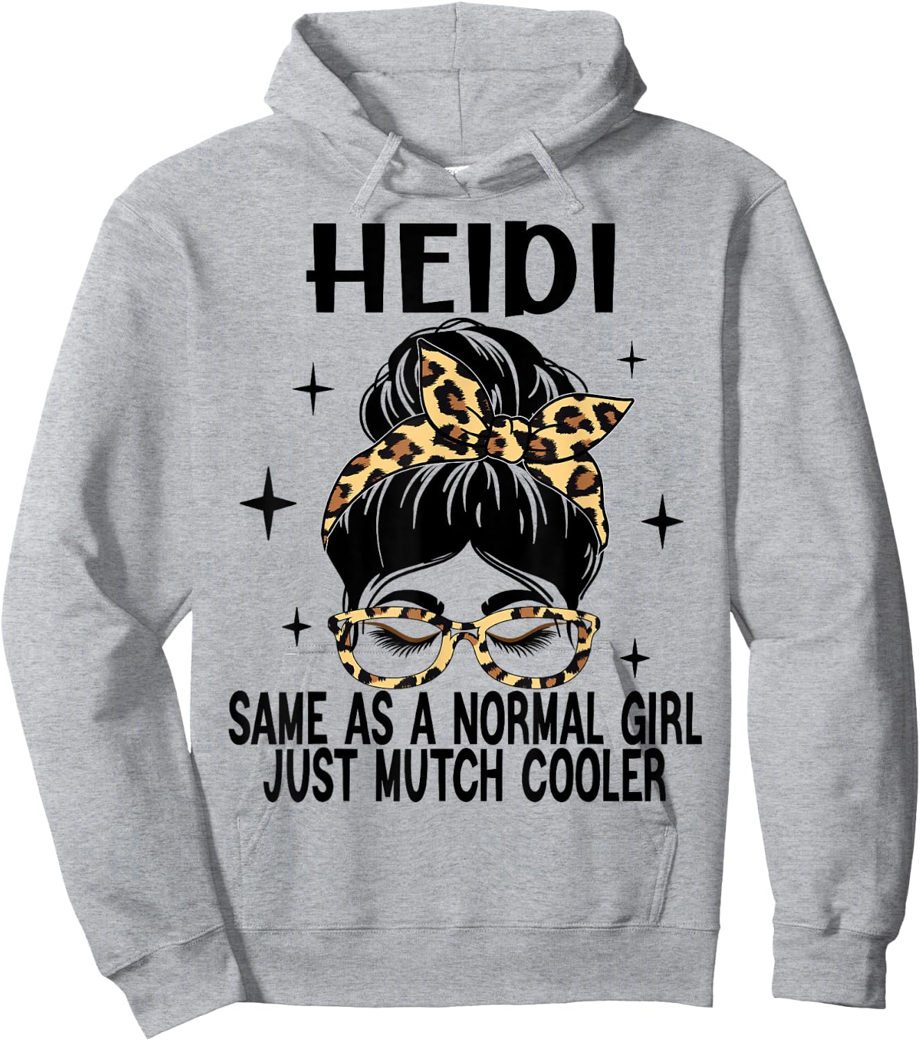 HEIDI Costume Cute Definition Personalized Name HEIDI Hoodie - Hoodie | Ash