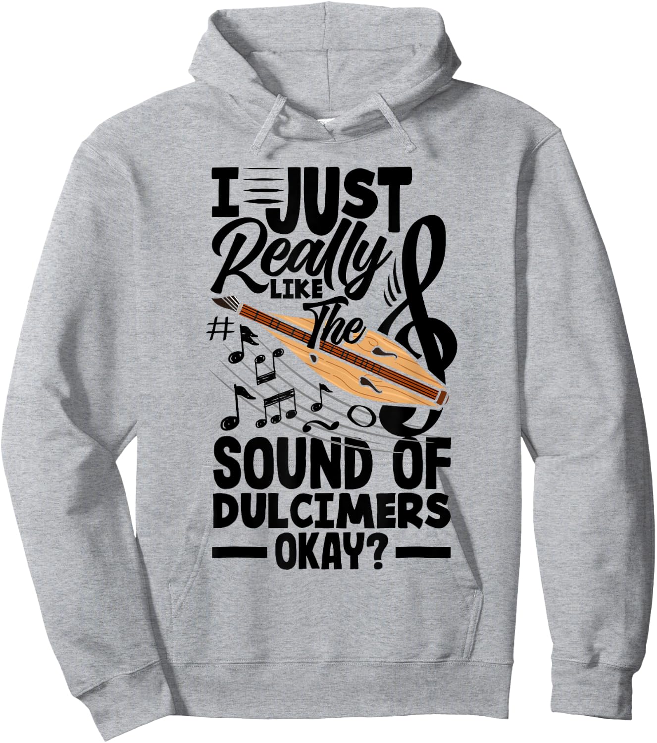 Dulcimer Appalachian Dulcimer Dulcimer Player Dulcimerist Hoodie - Hoodie | Ash