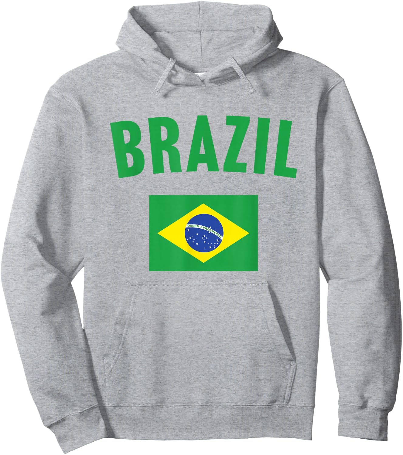 Brazil Flag Hoodie - Hoodie | Ash