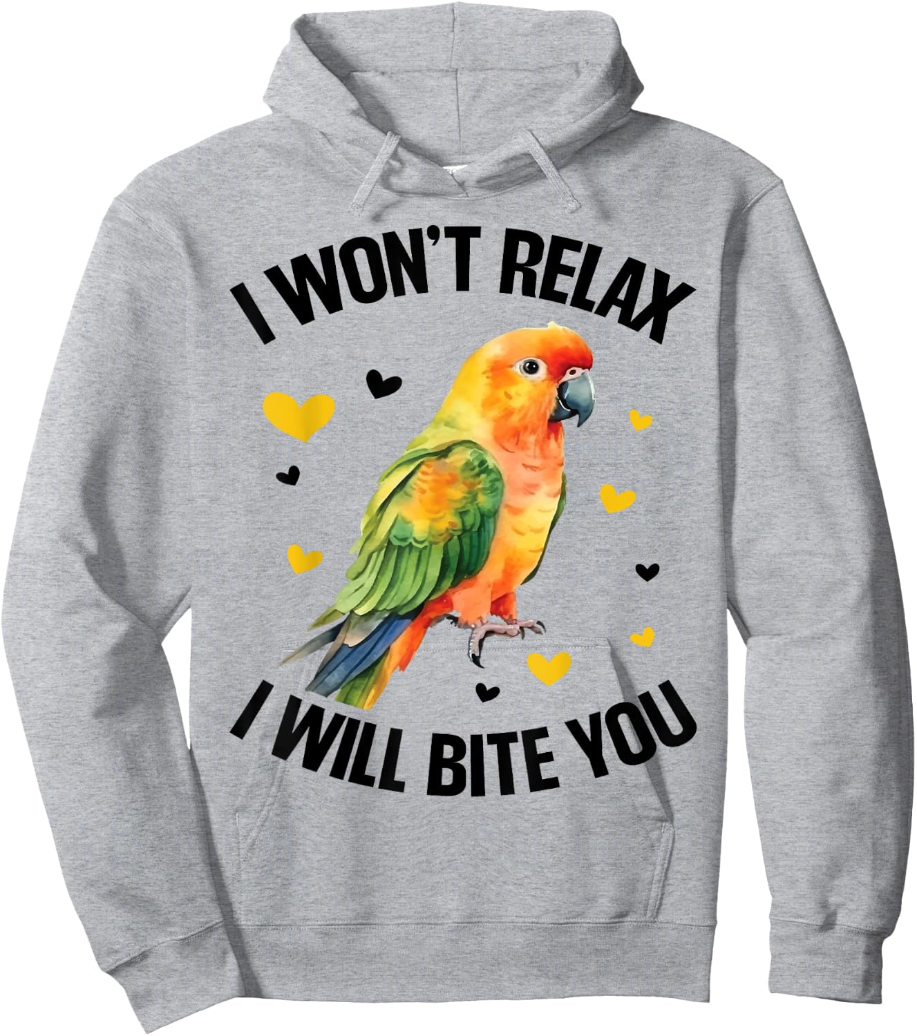 Sun Conure Bed Sun Conure Food Sun Conures Sunconure Hoodie - Hoodie | Ash
