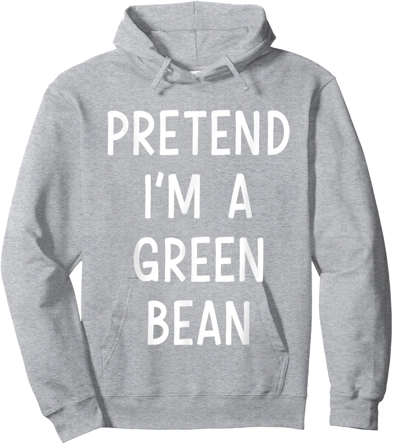 Pretend Im green bean easy lazy costume for halloween party Hoodie - Hoodie | Ash